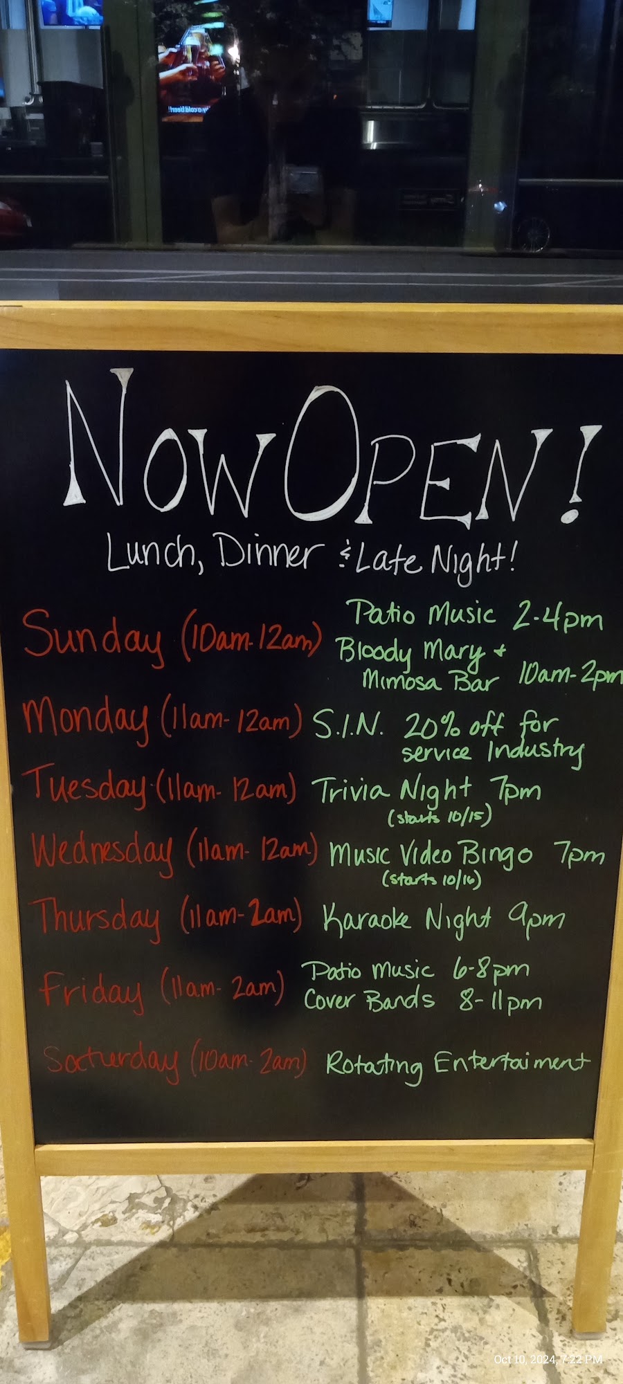Duets Tap and Grill Menu