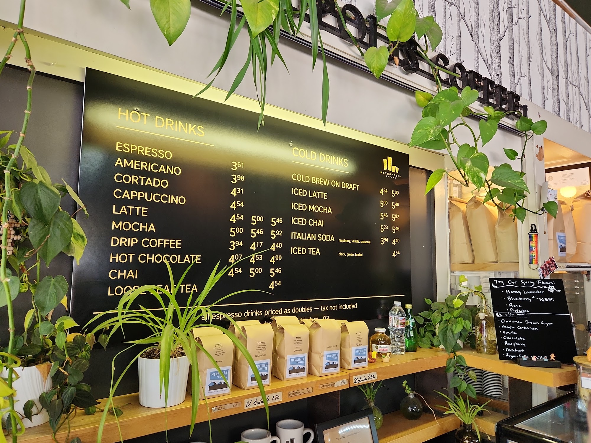 Metropolis Coffee Menu