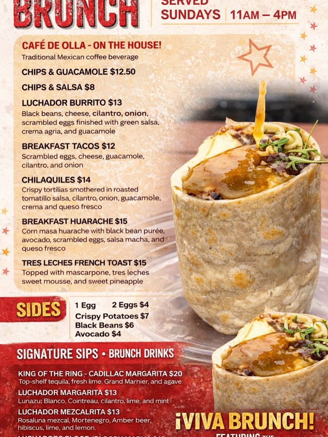 Luchador taco & more Menu