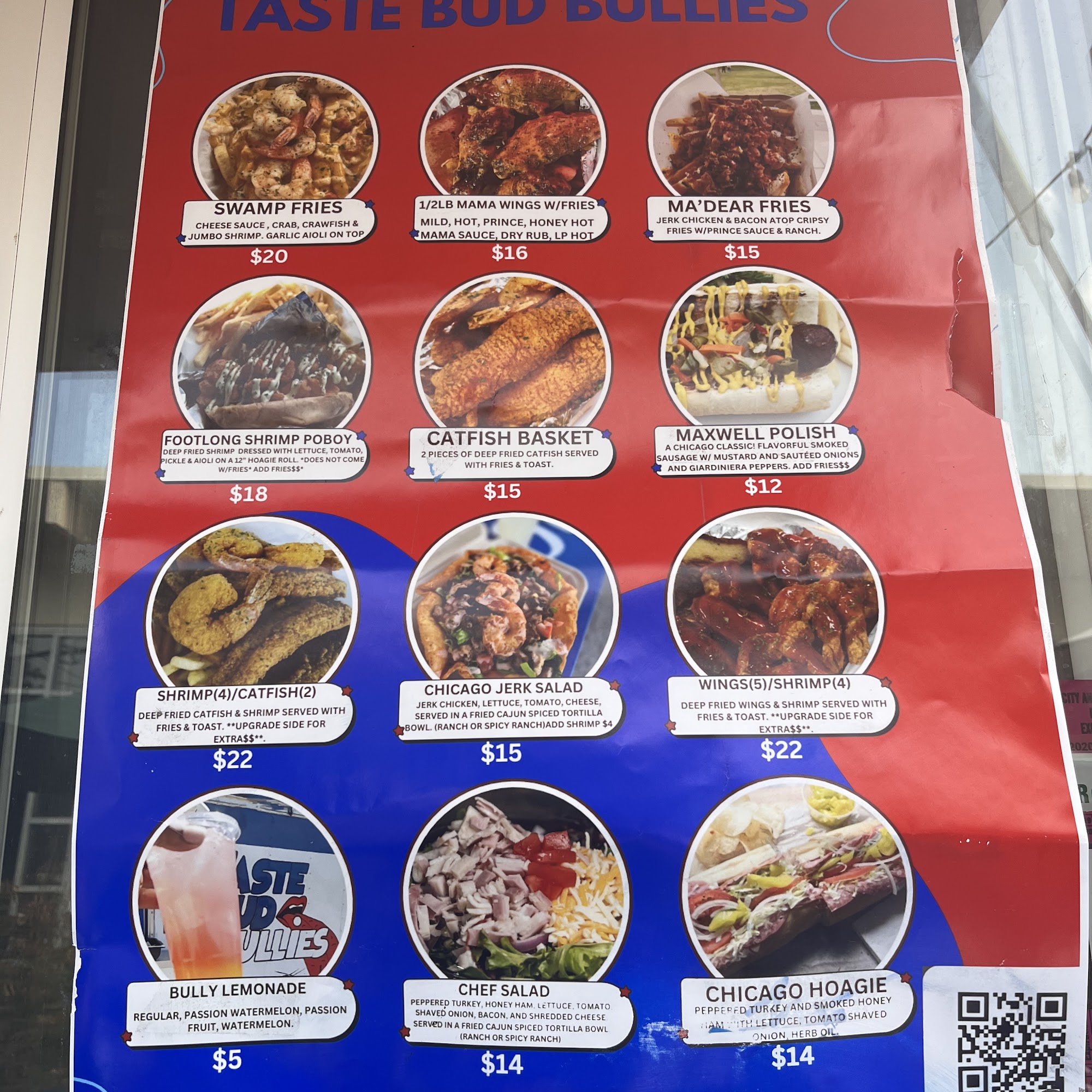 Taste Bud Bullies, LLC Menu