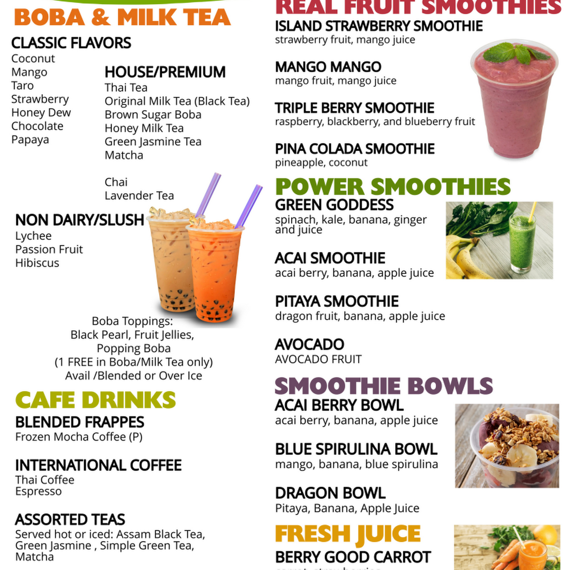 World Juice Bar at Save A Lot Menu