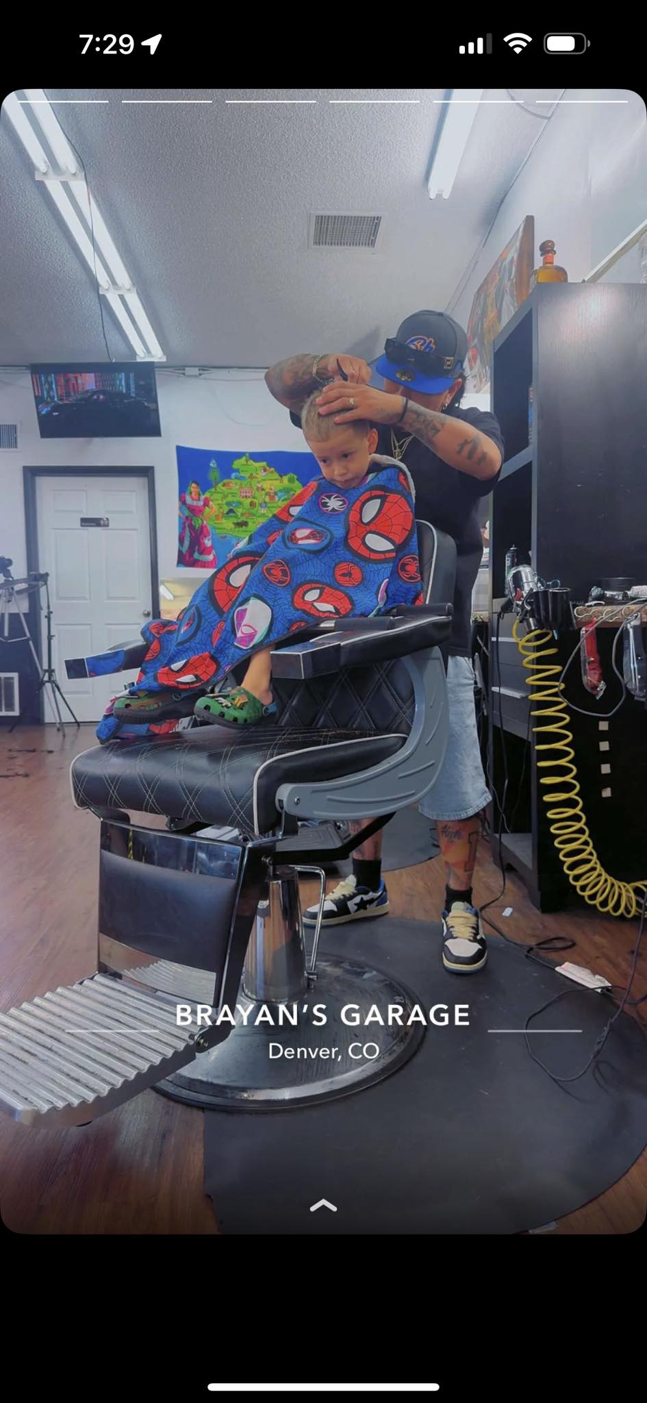 Brayan's Garage Hair Salon 7501 E Colfax Ave, Denver Colorado 80220