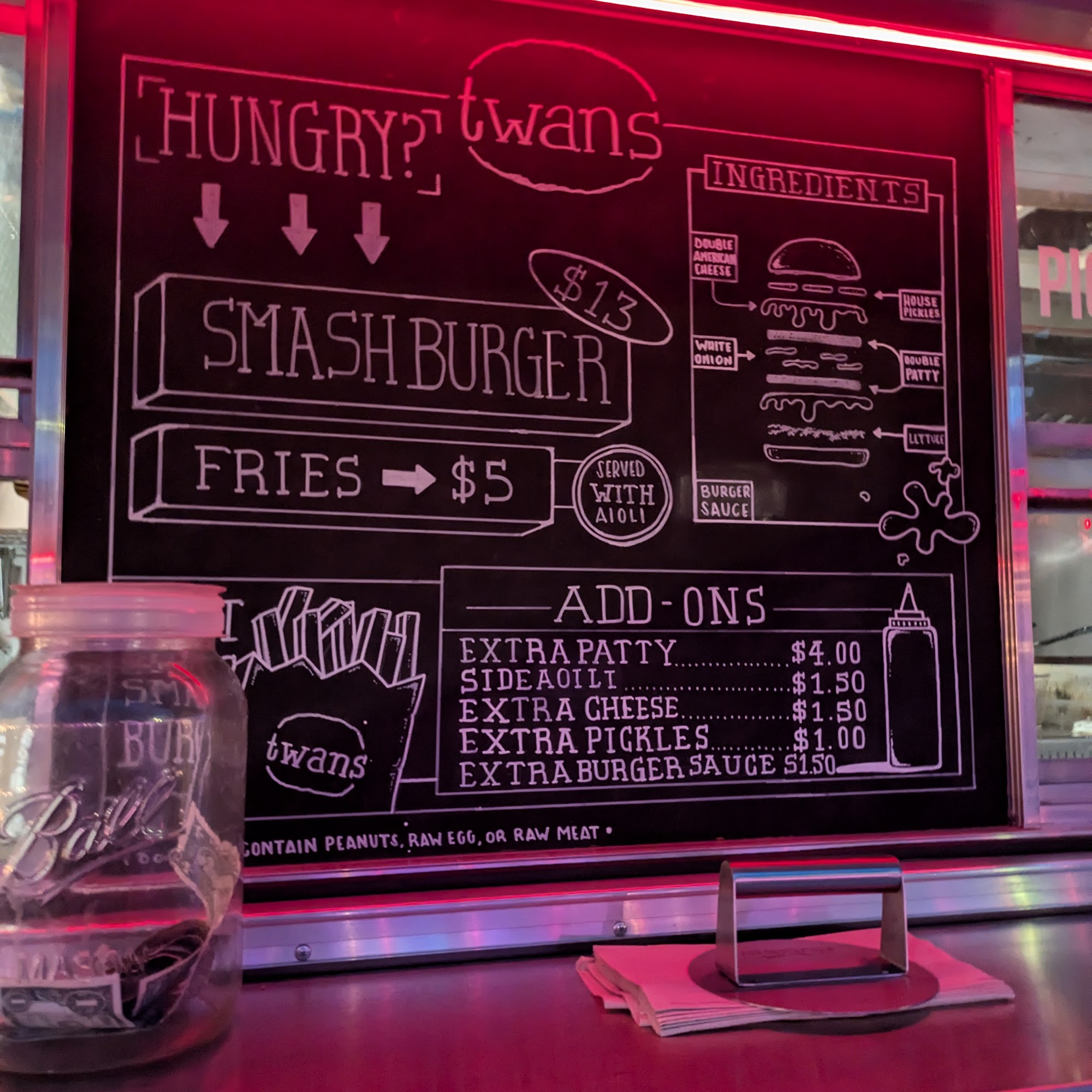 Twansburger Menu