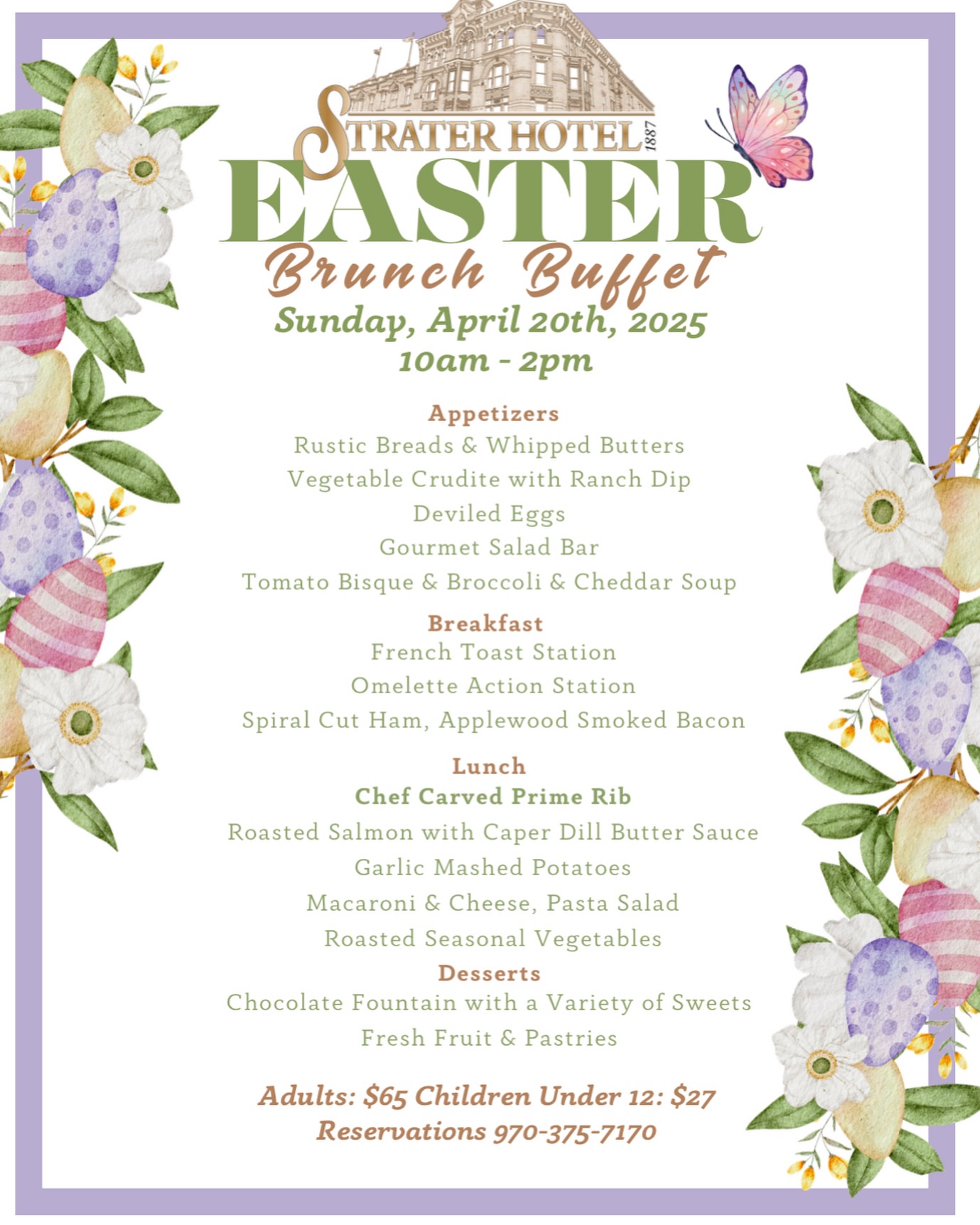 Strater Catering & Events Menu