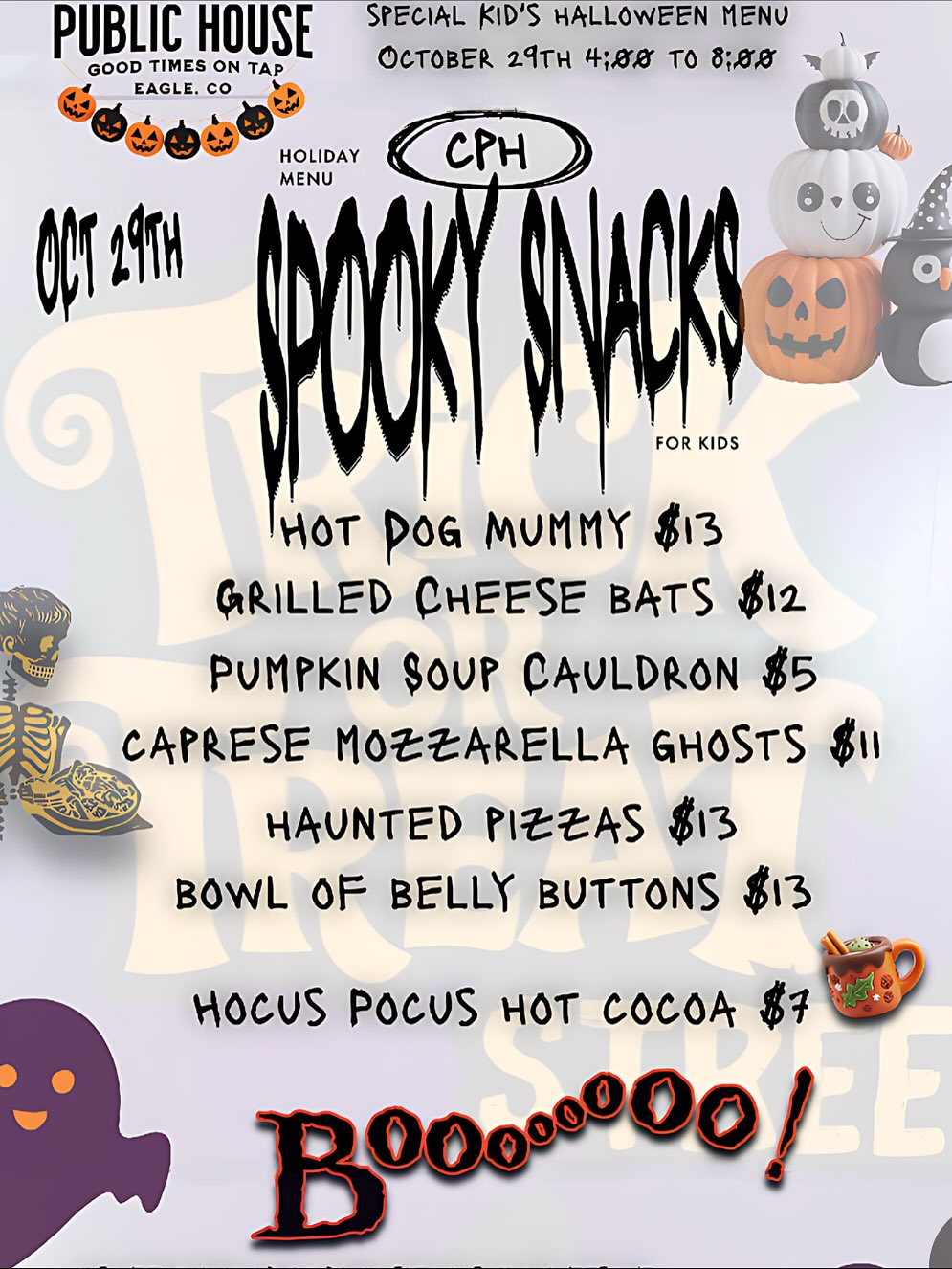 Capitol Public House Menu