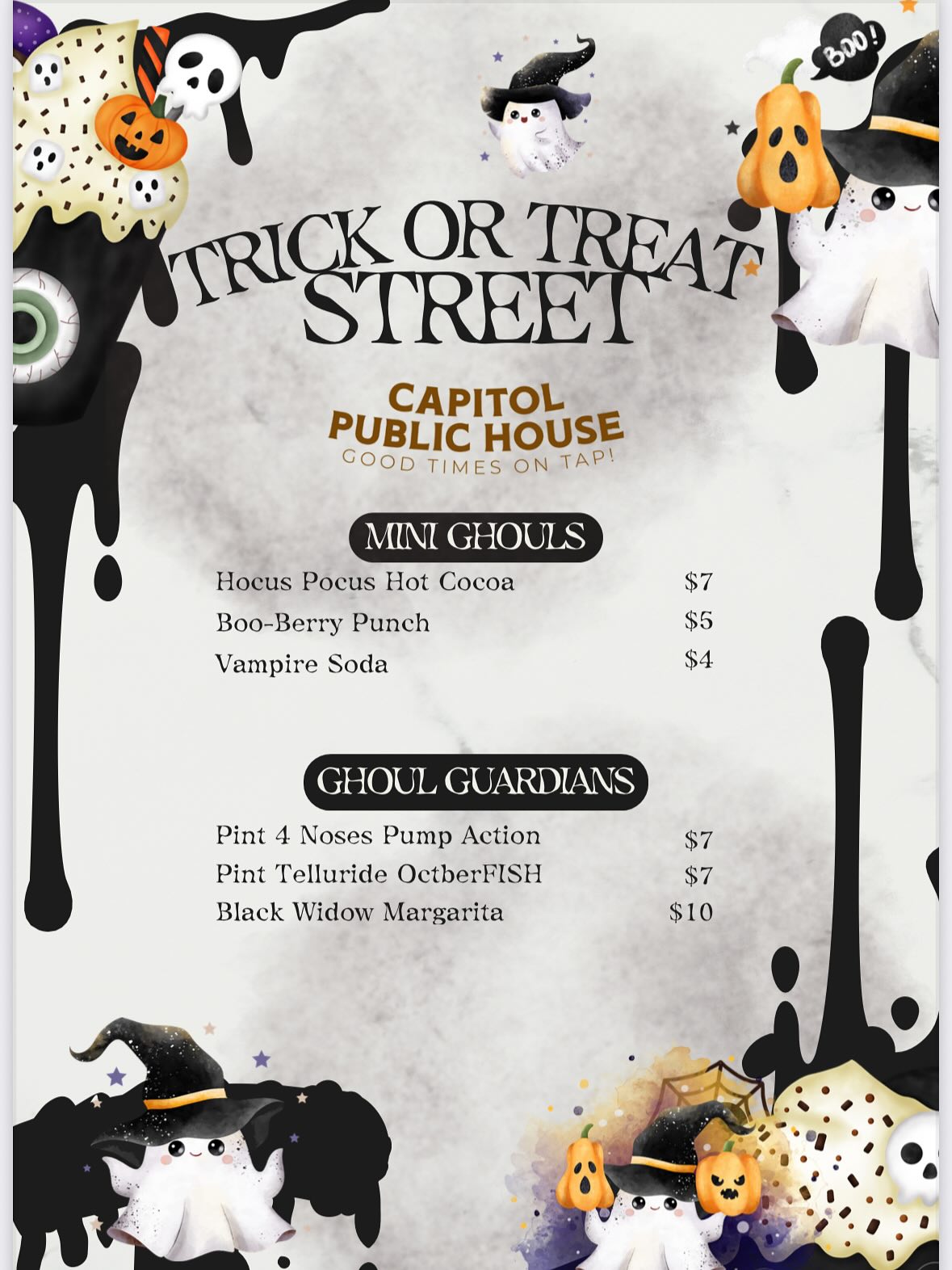 Capitol Public House Menu