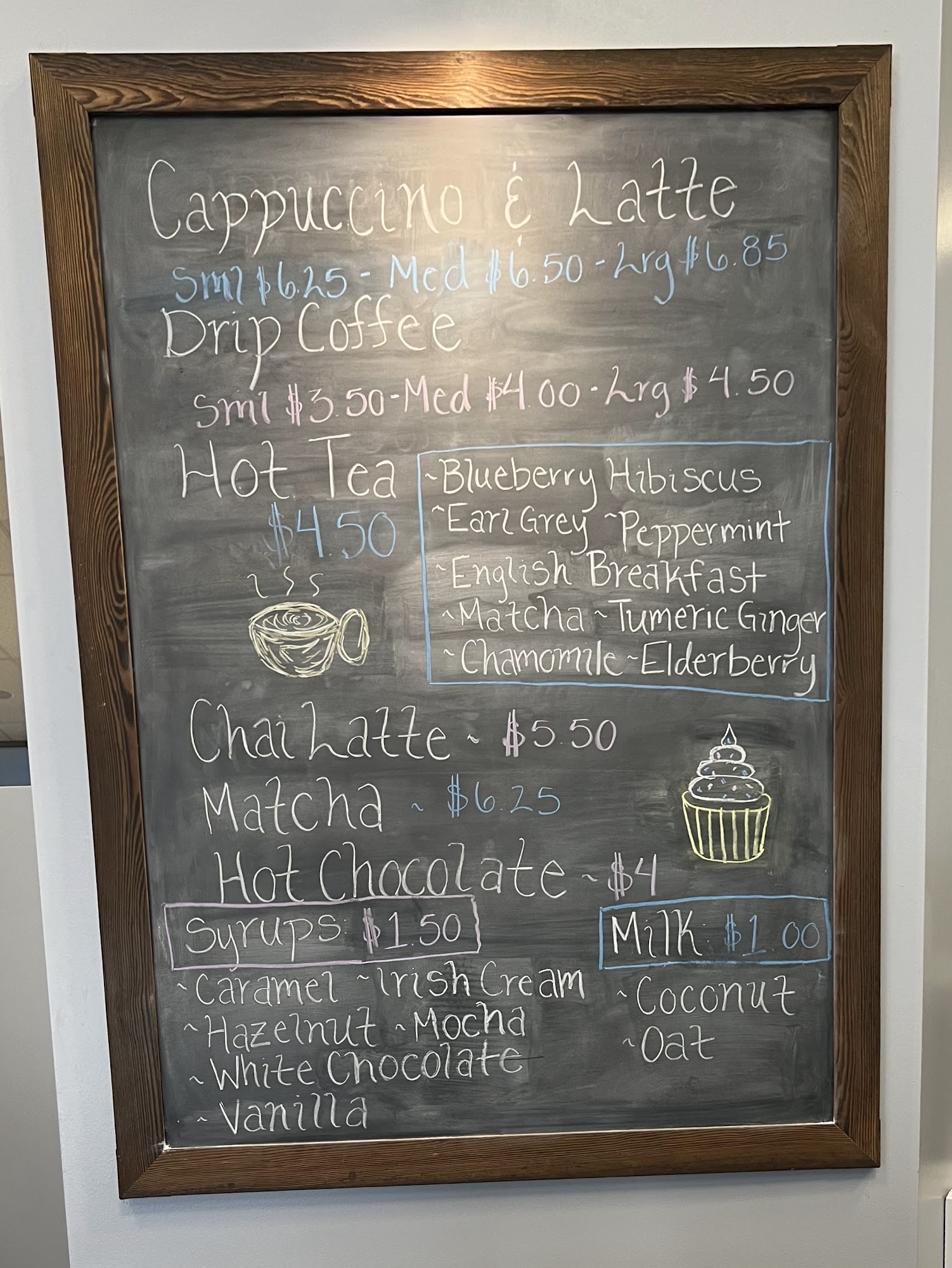 Mountainside Bakery Menu