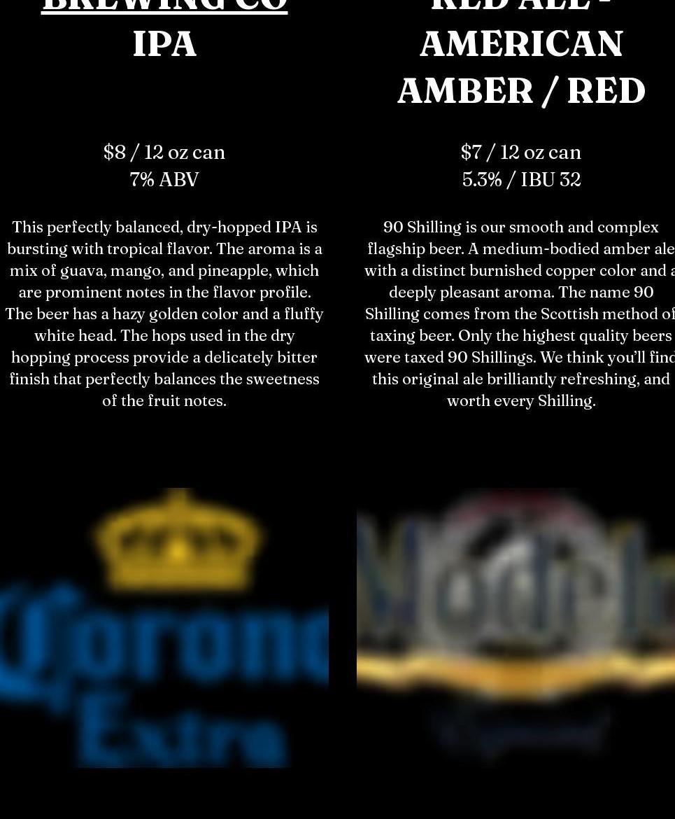 Goosetown Station Menu