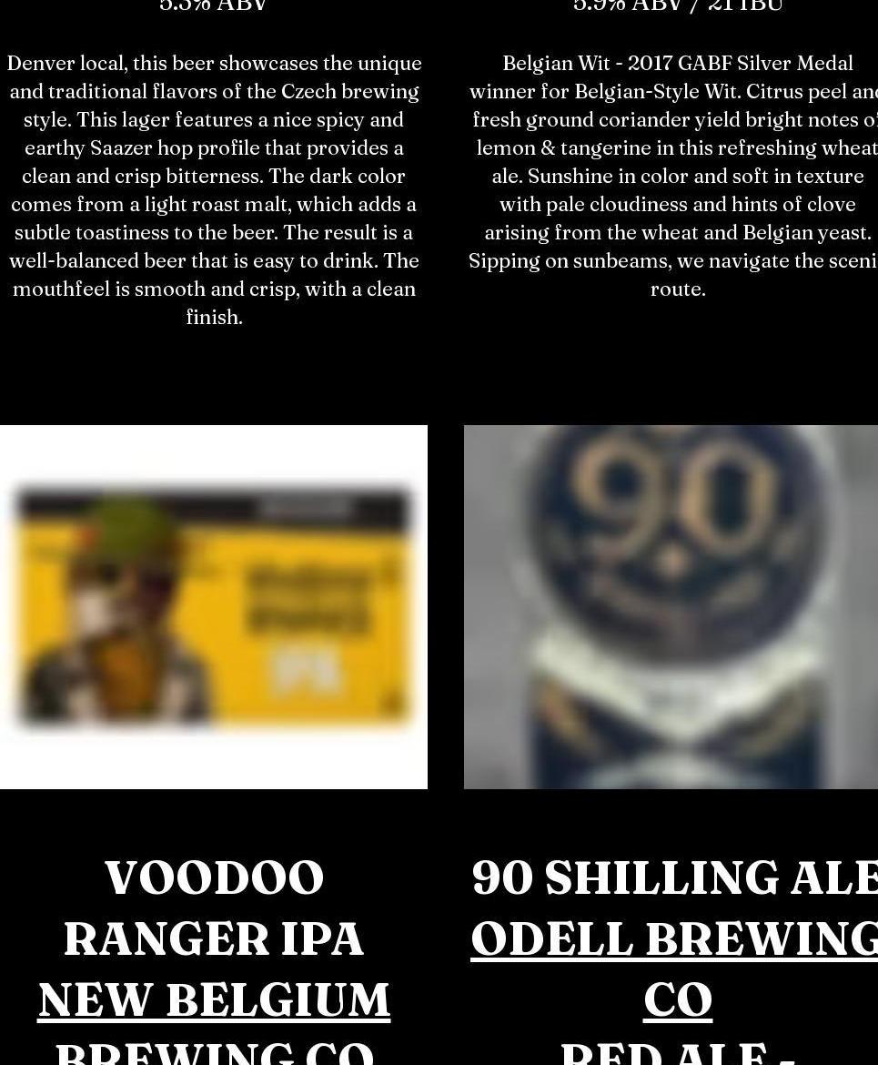 Goosetown Station Menu