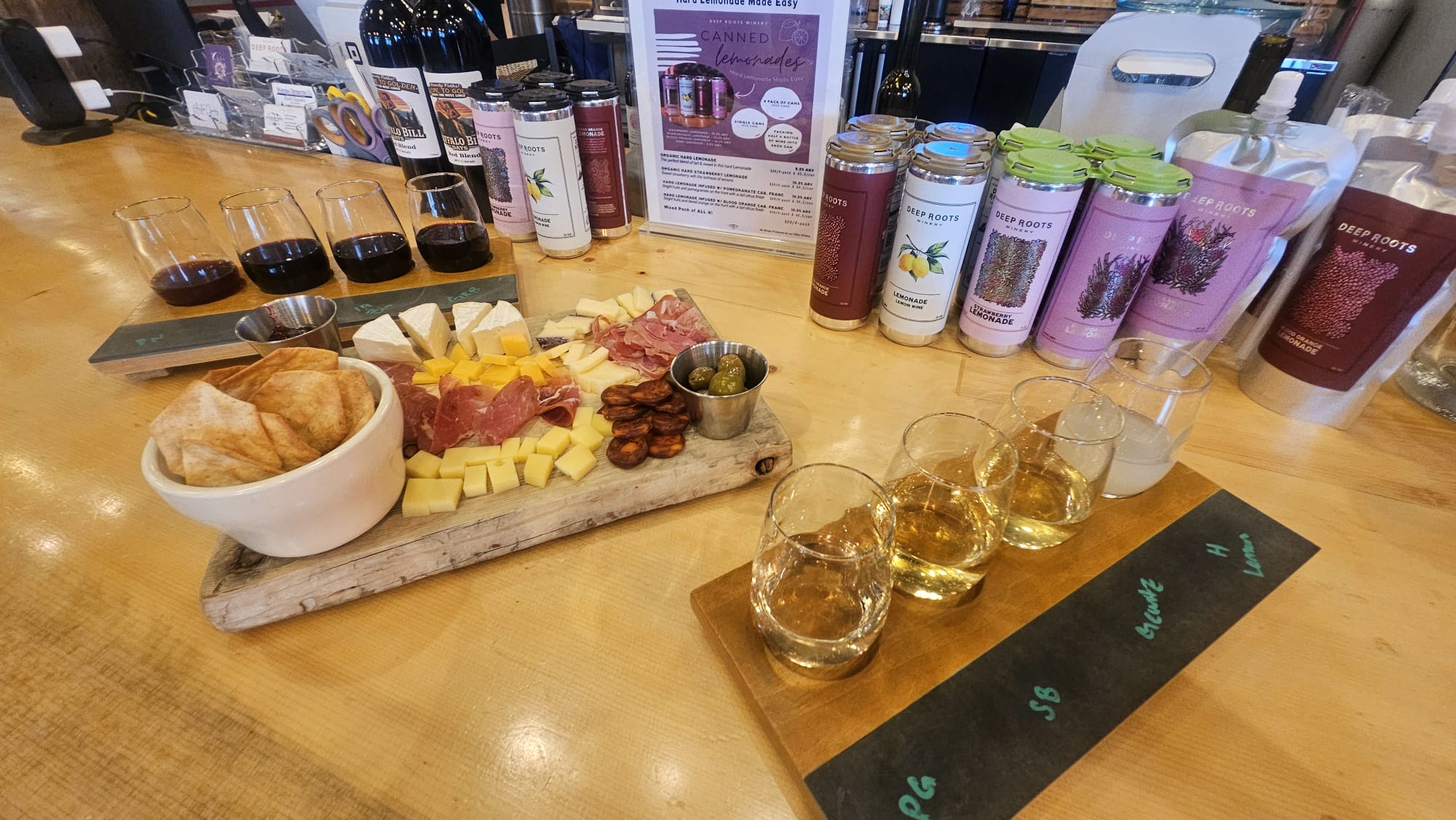 Deep Roots Winery Menu