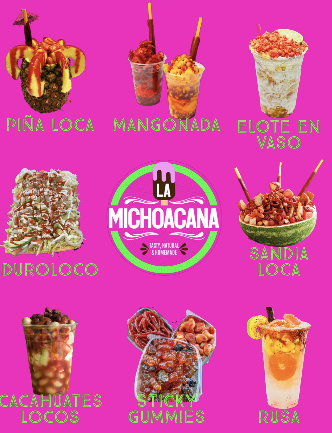 La Michoacana GJ Menu