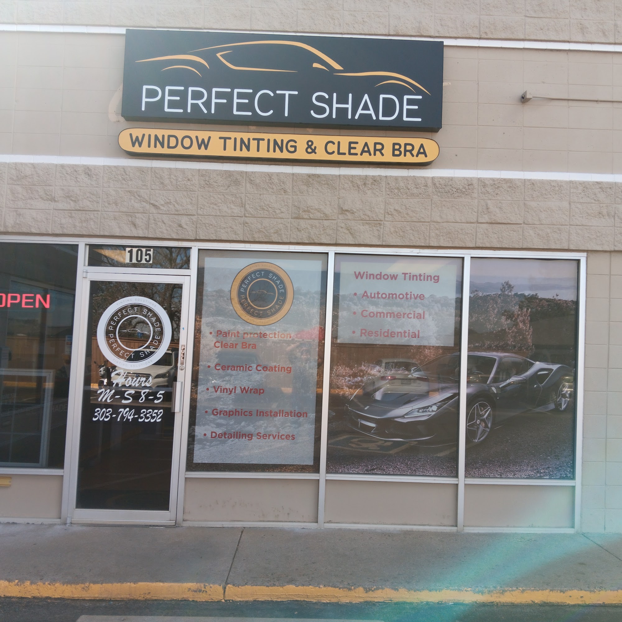 Perfect Shade Tinting Solutions 6328 E County Line Rd UNIT 105, Highlands Ranch Colorado 80126