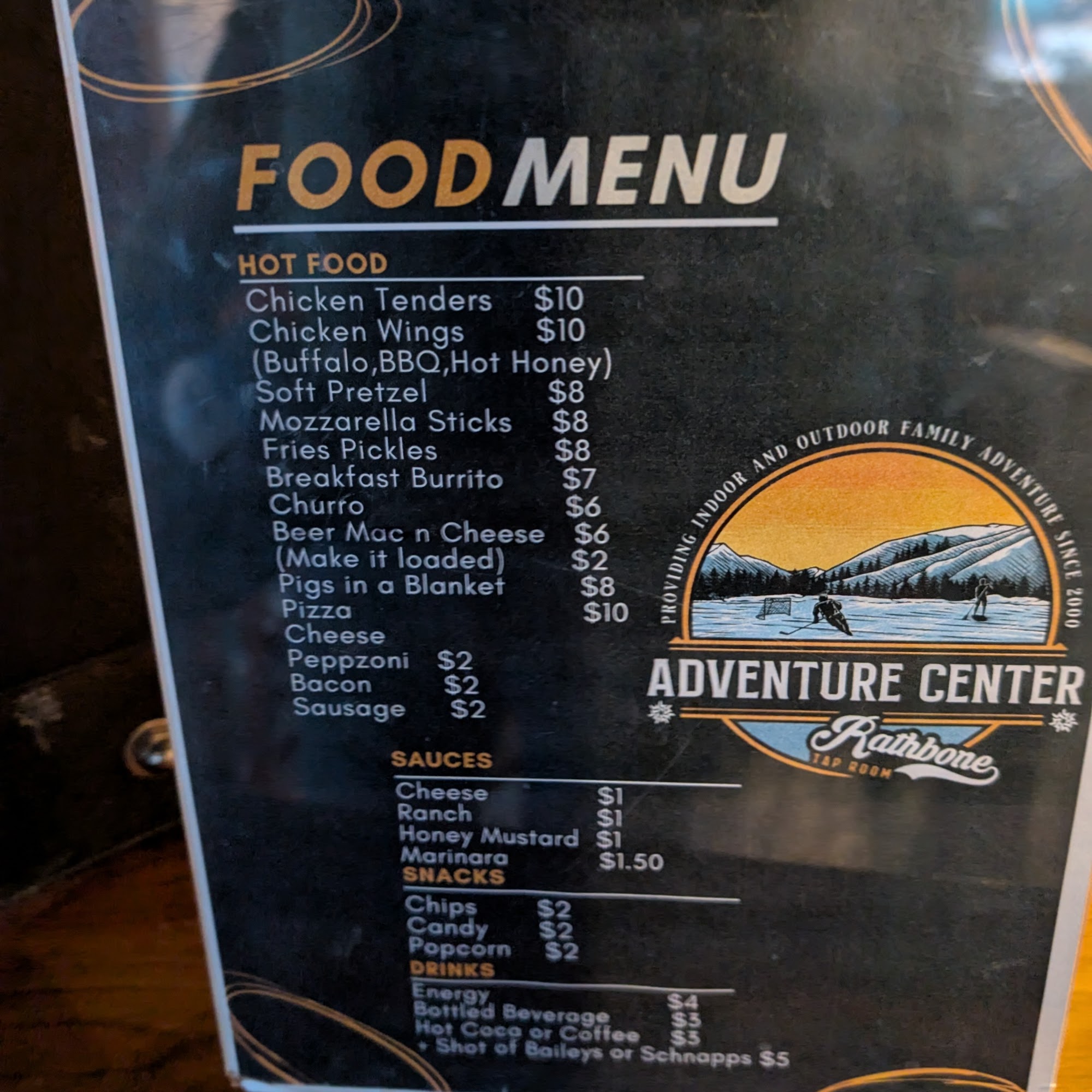 Rathbone Taproom Menu