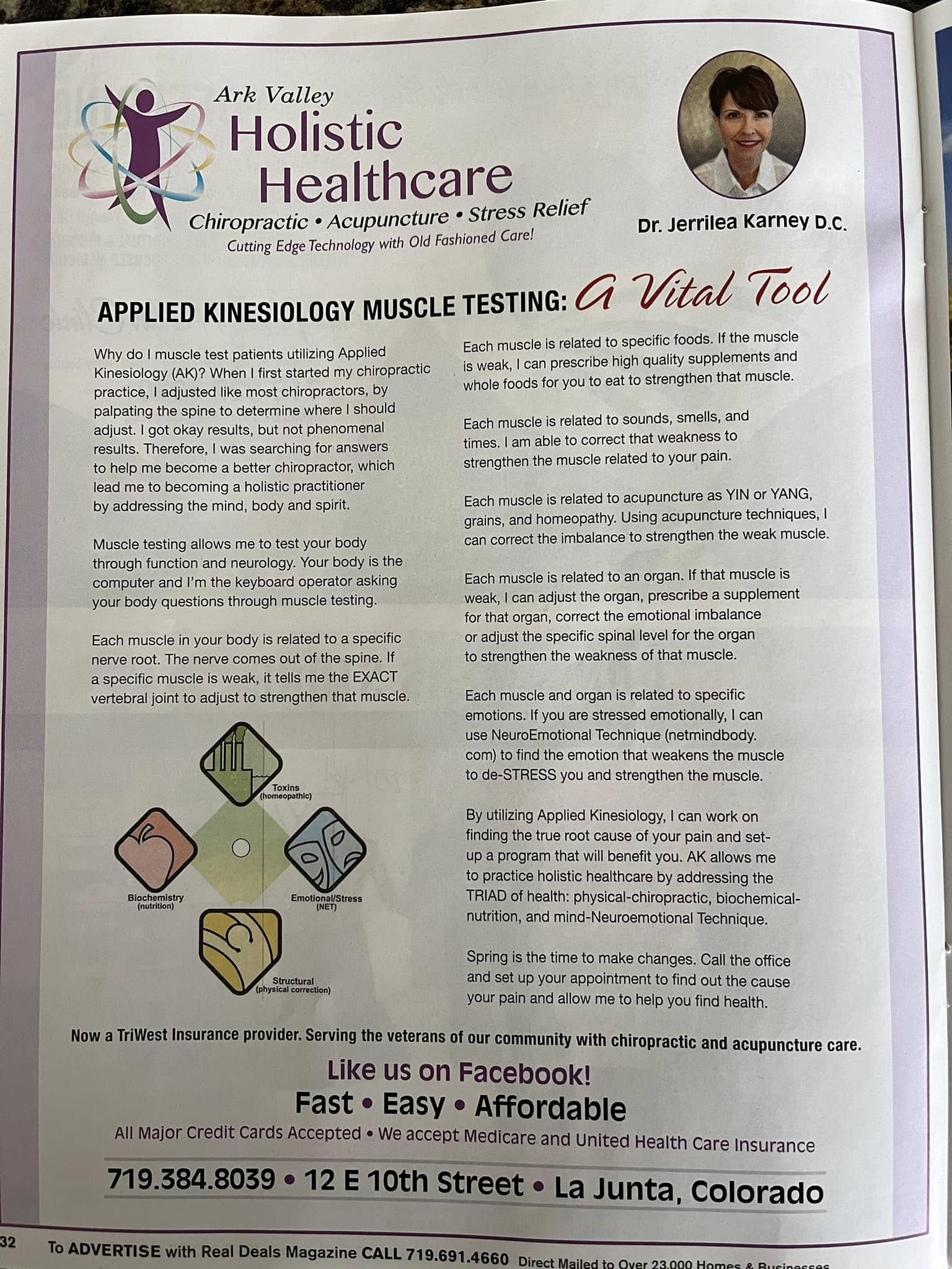 Ark Valley Chiro & Acupuncture 12 E 10th St, La Junta Colorado 81050