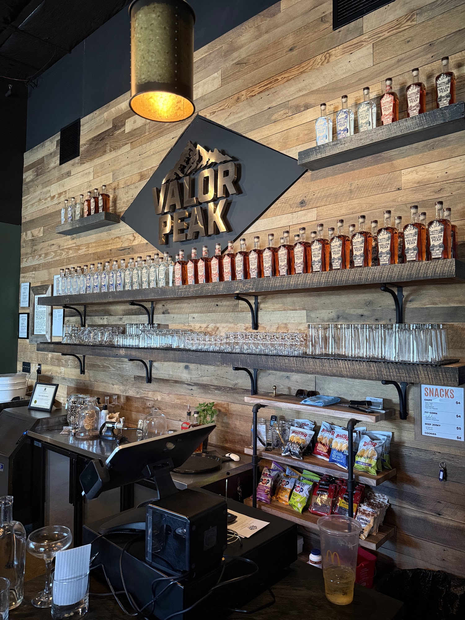 Valor Peak Distillery Menu