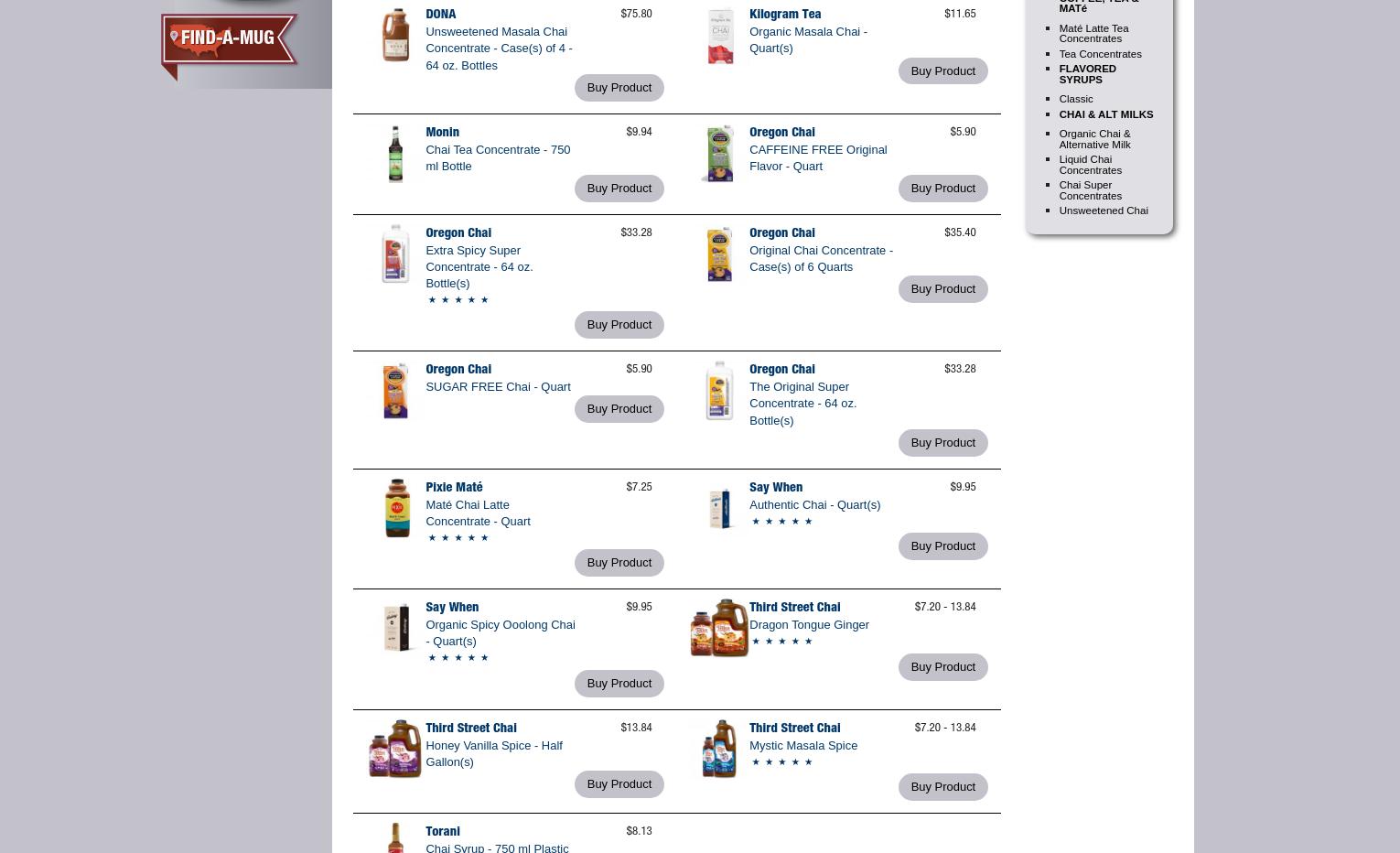 Barista Pro Shop Menu