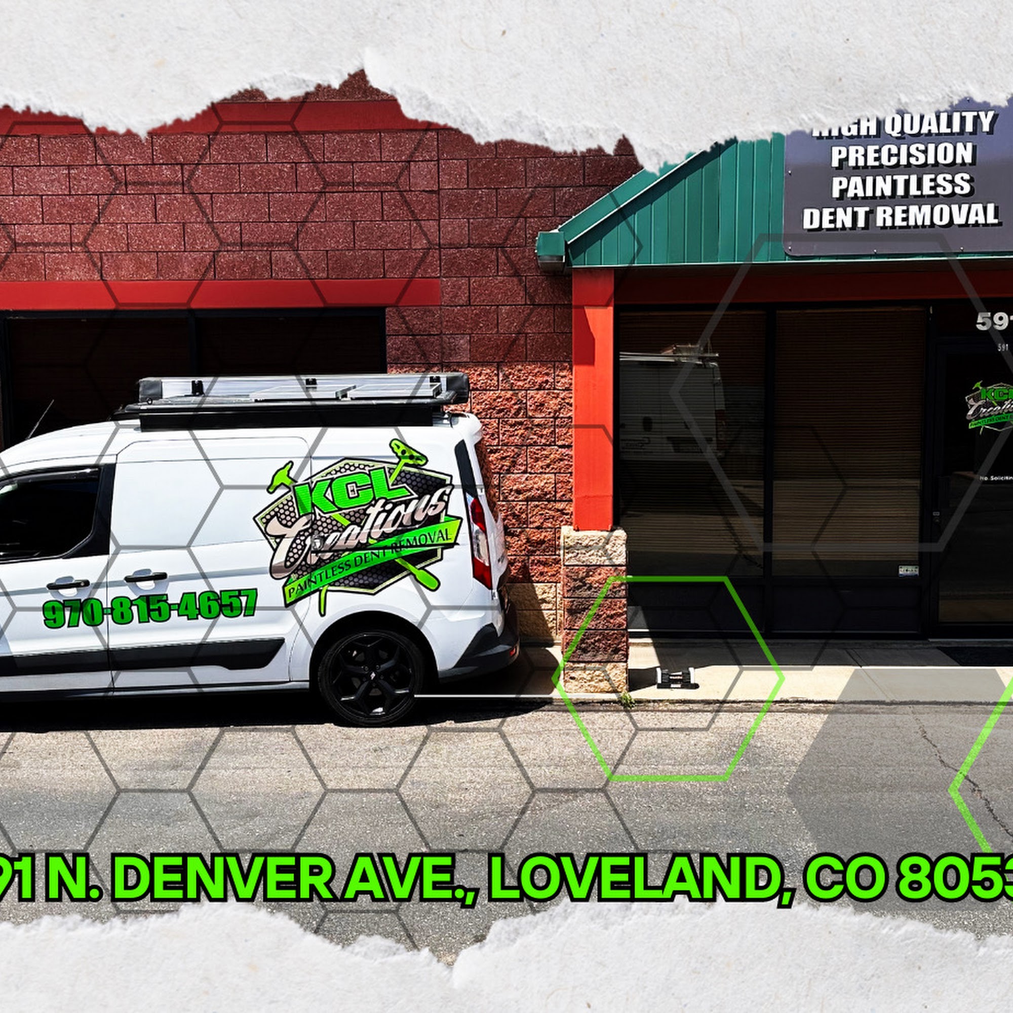 KCL Creations LLC Paintless Dent Repair & Hail Damage 591 N Denver Ave, Loveland Colorado 80537