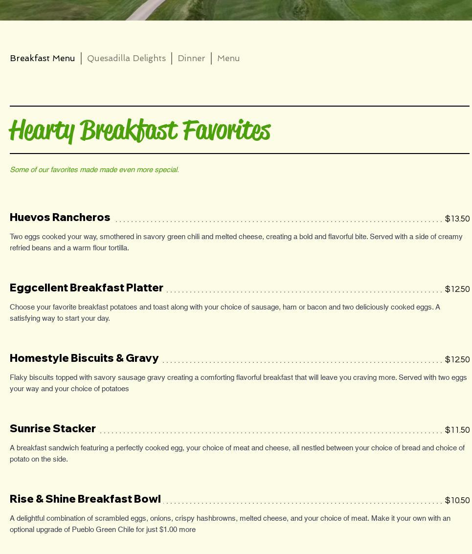 Whats The Dilla Menu