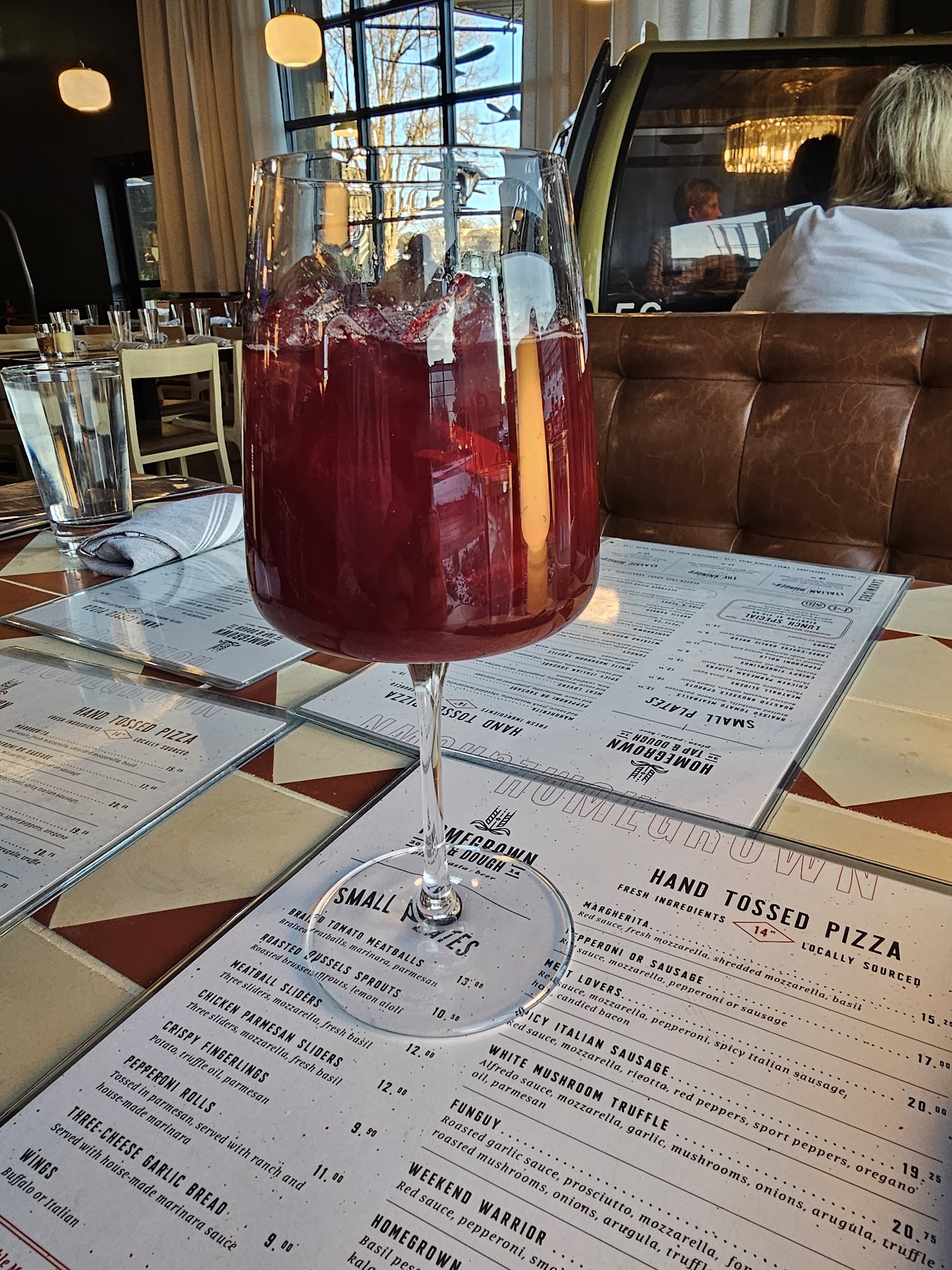 Homegrown Tap & Dough Menu