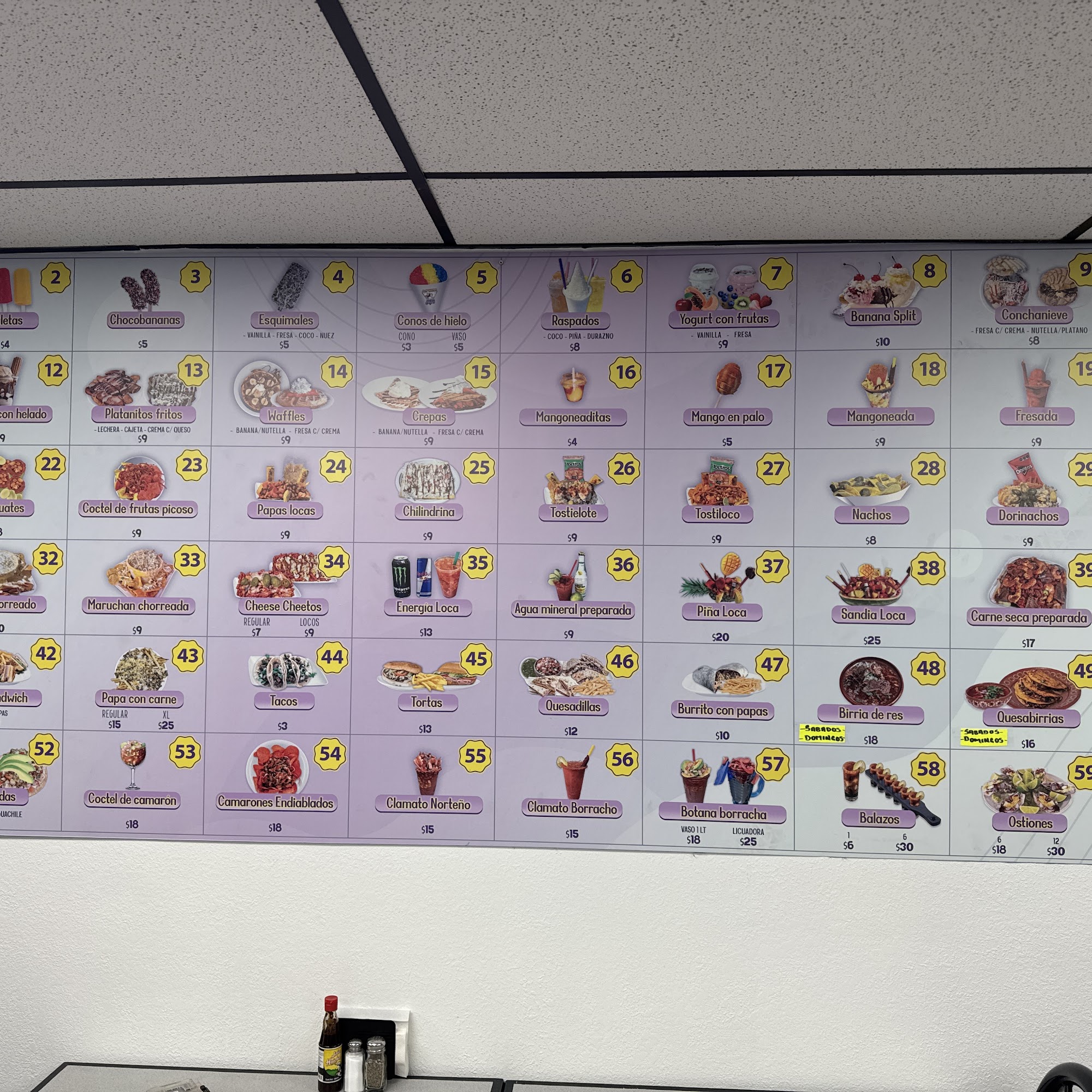 El Rinconcito Dulce Menu