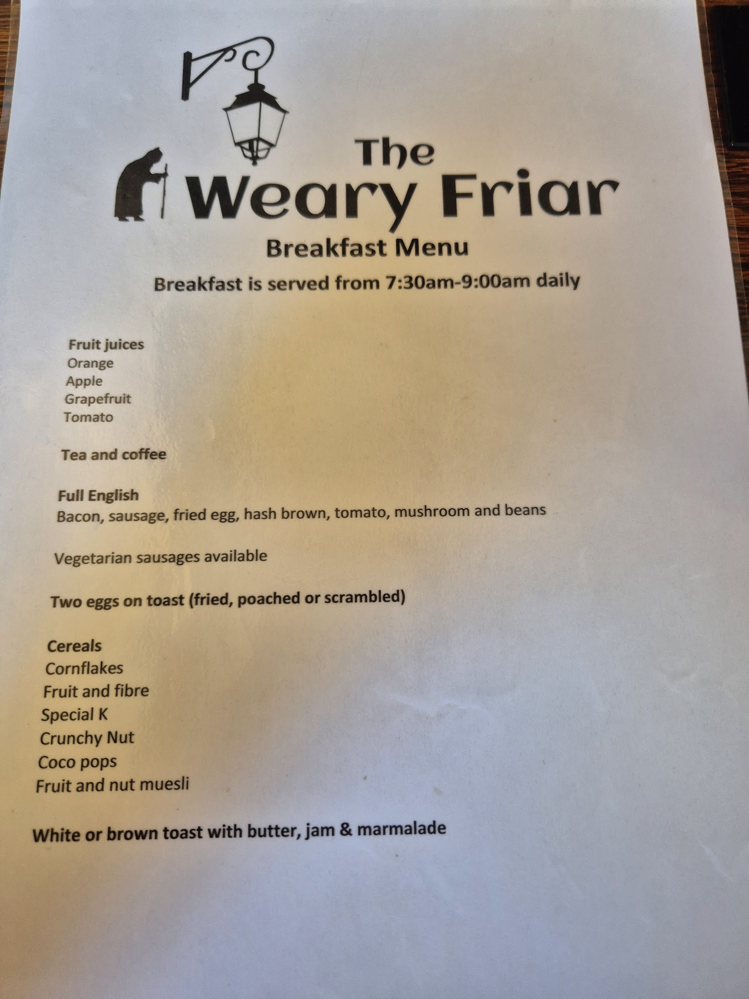 The Weary Friar Inn