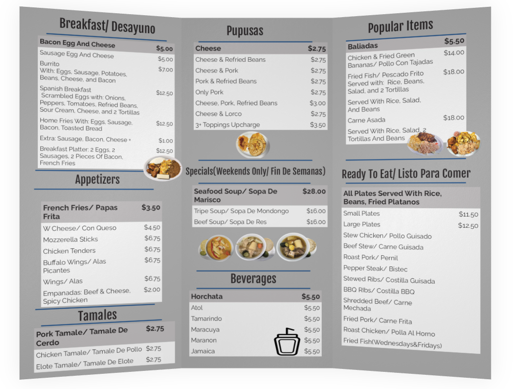 Leo's Restaurant Menu