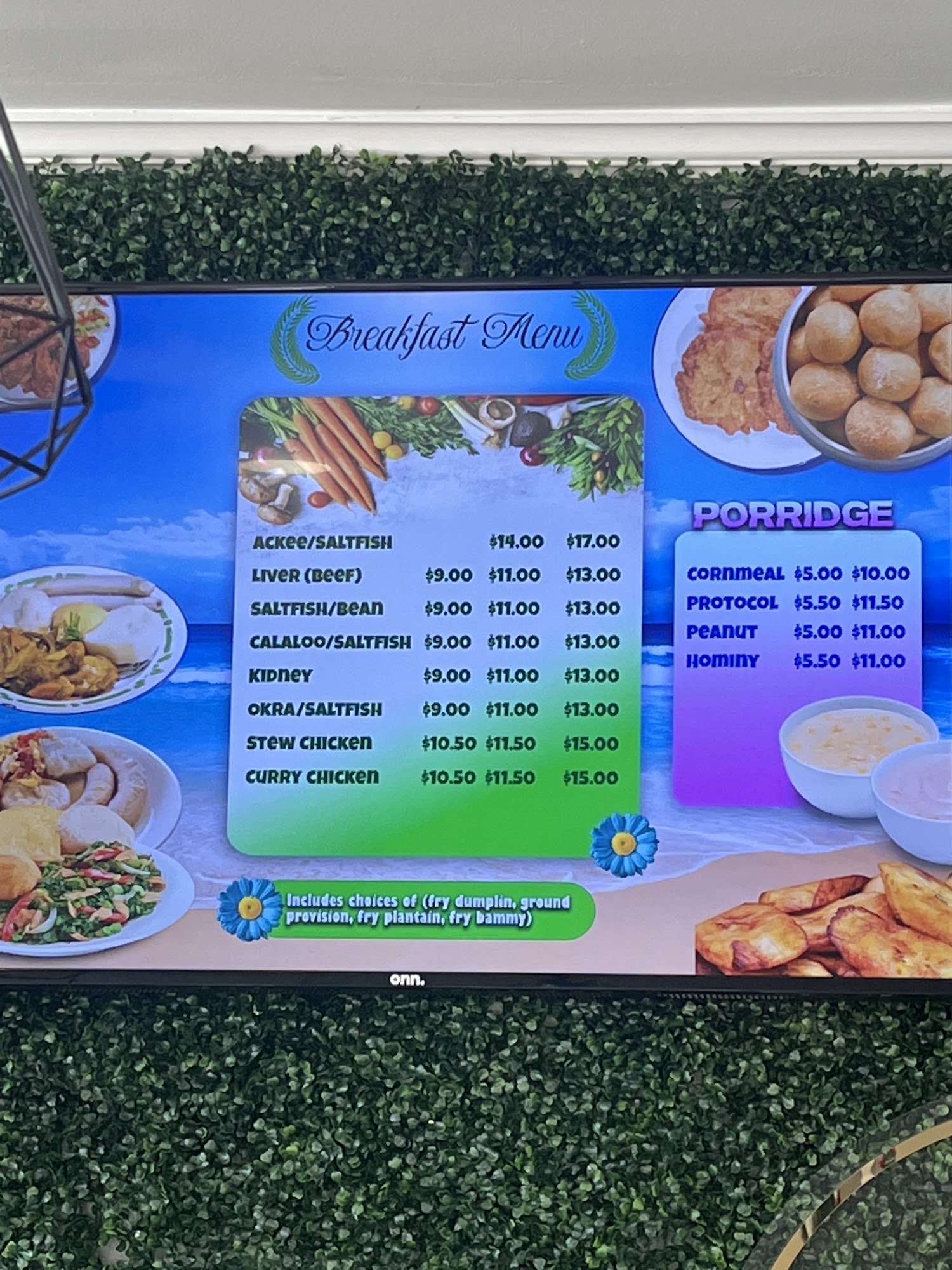 1stclass kitchen Menu