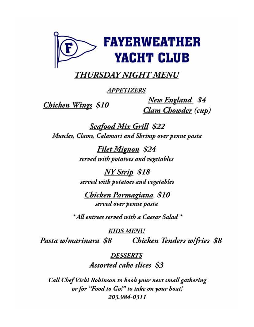 Lighthouse Grill Menu