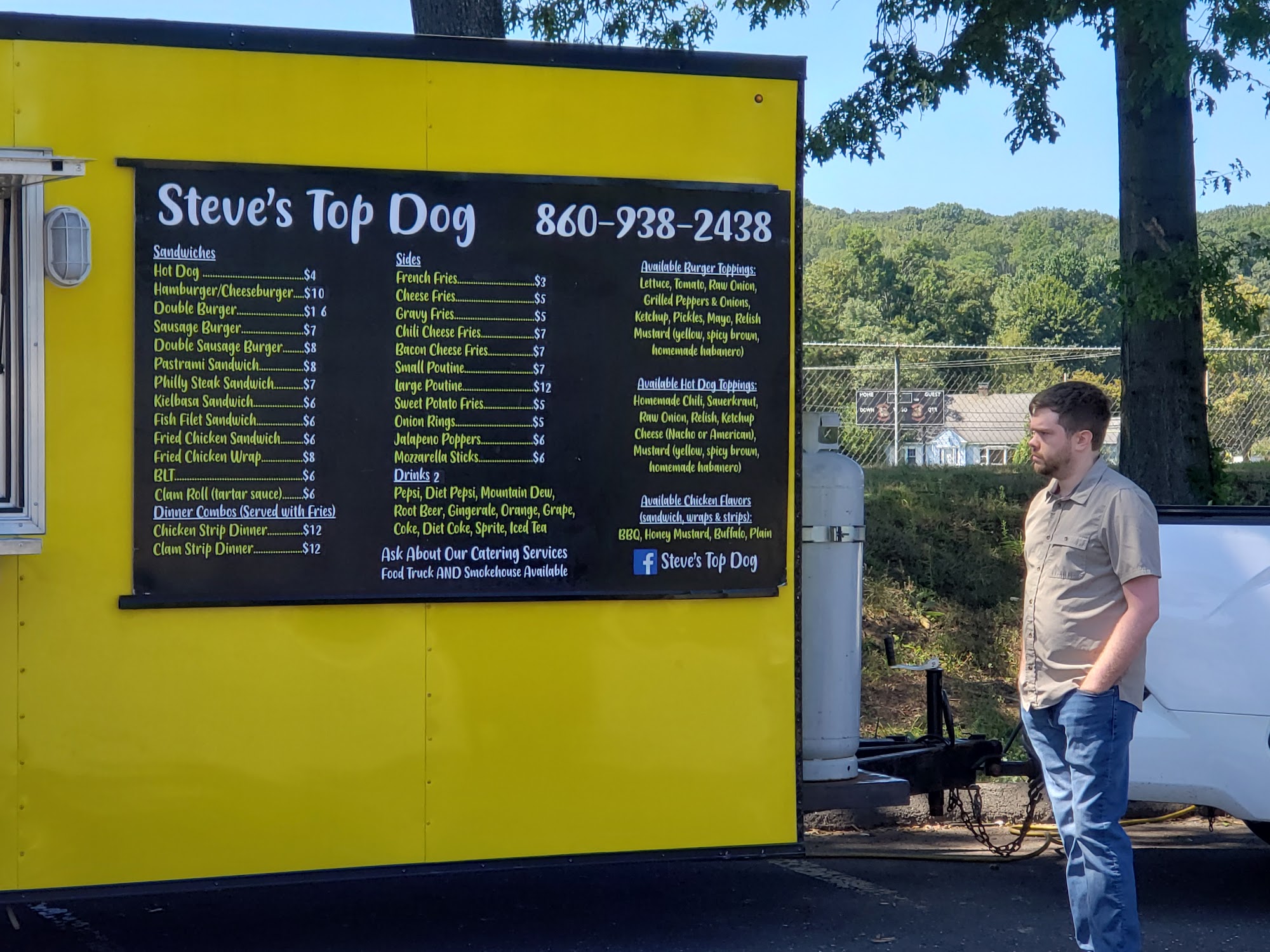 Steve’s Top Dog Menu