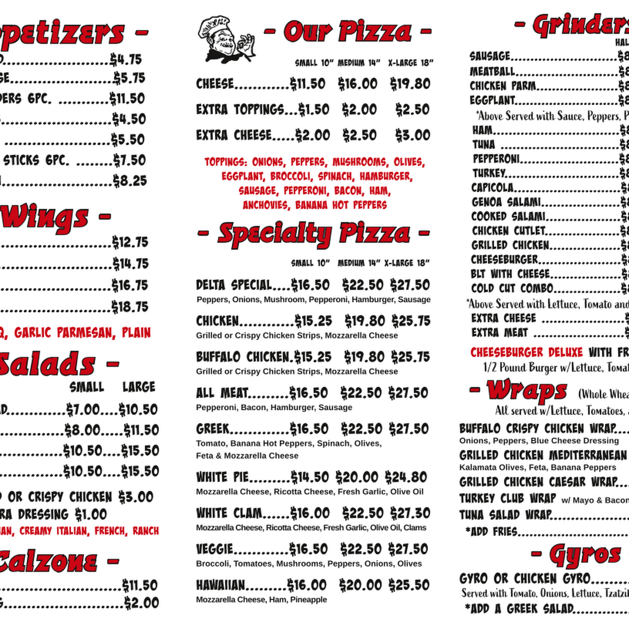 Delta Pizza Burlington