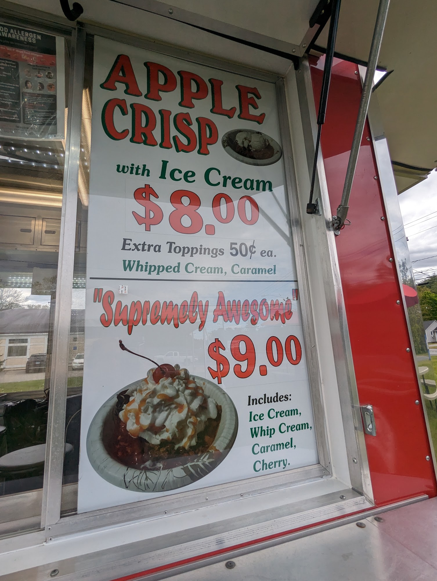 Awesome Apple Crisp LLC Menu