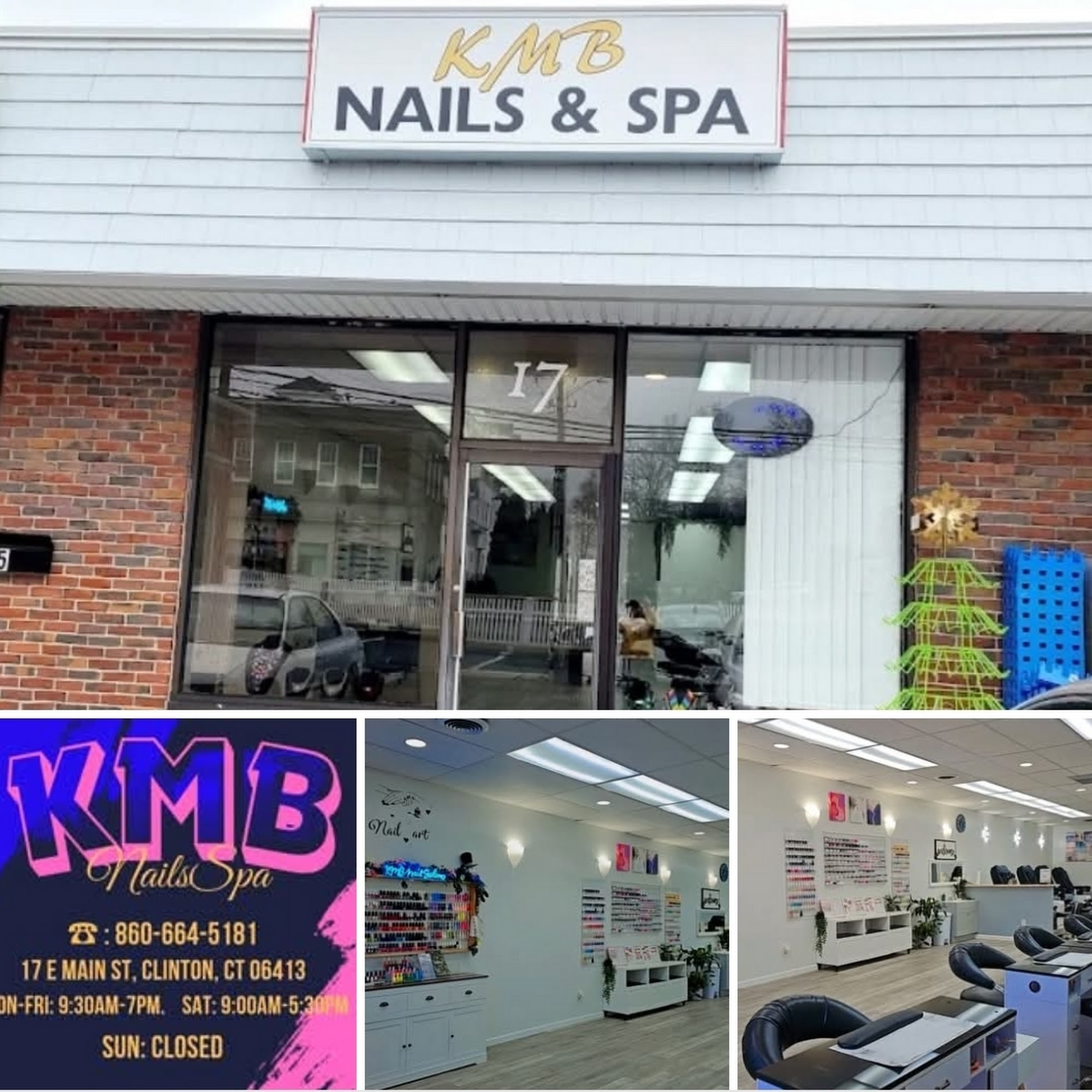 KMB Nail's Spa 17 E Main St, Clinton Connecticut 06413