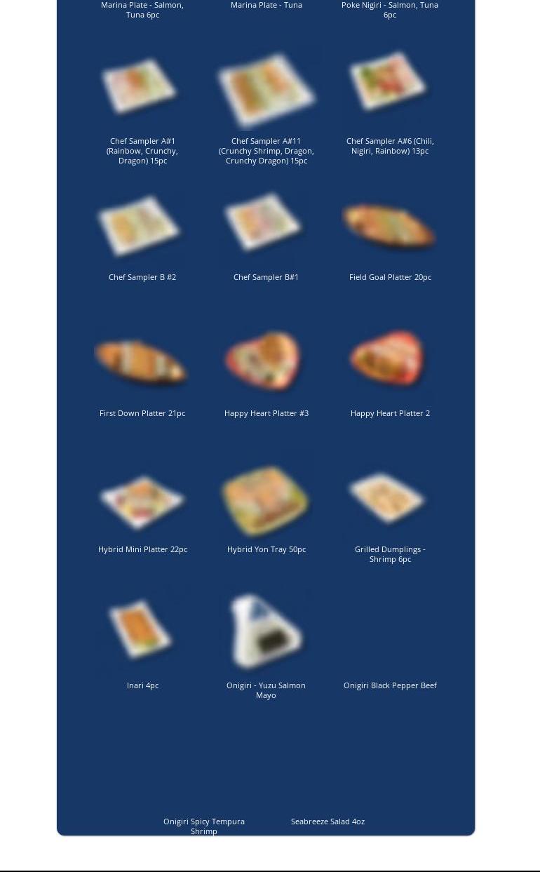 ZENSHI Handcrafted Sushi Menu