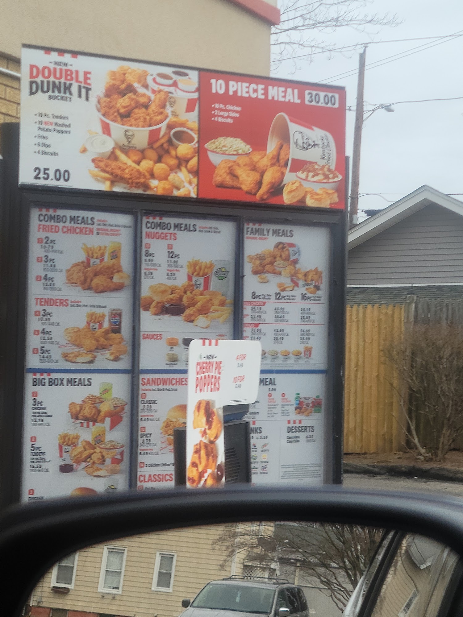KFC Menu