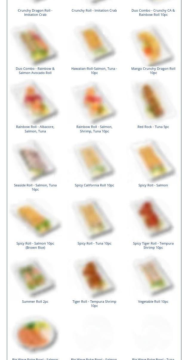 ZENSHI Handcrafted Sushi Menu