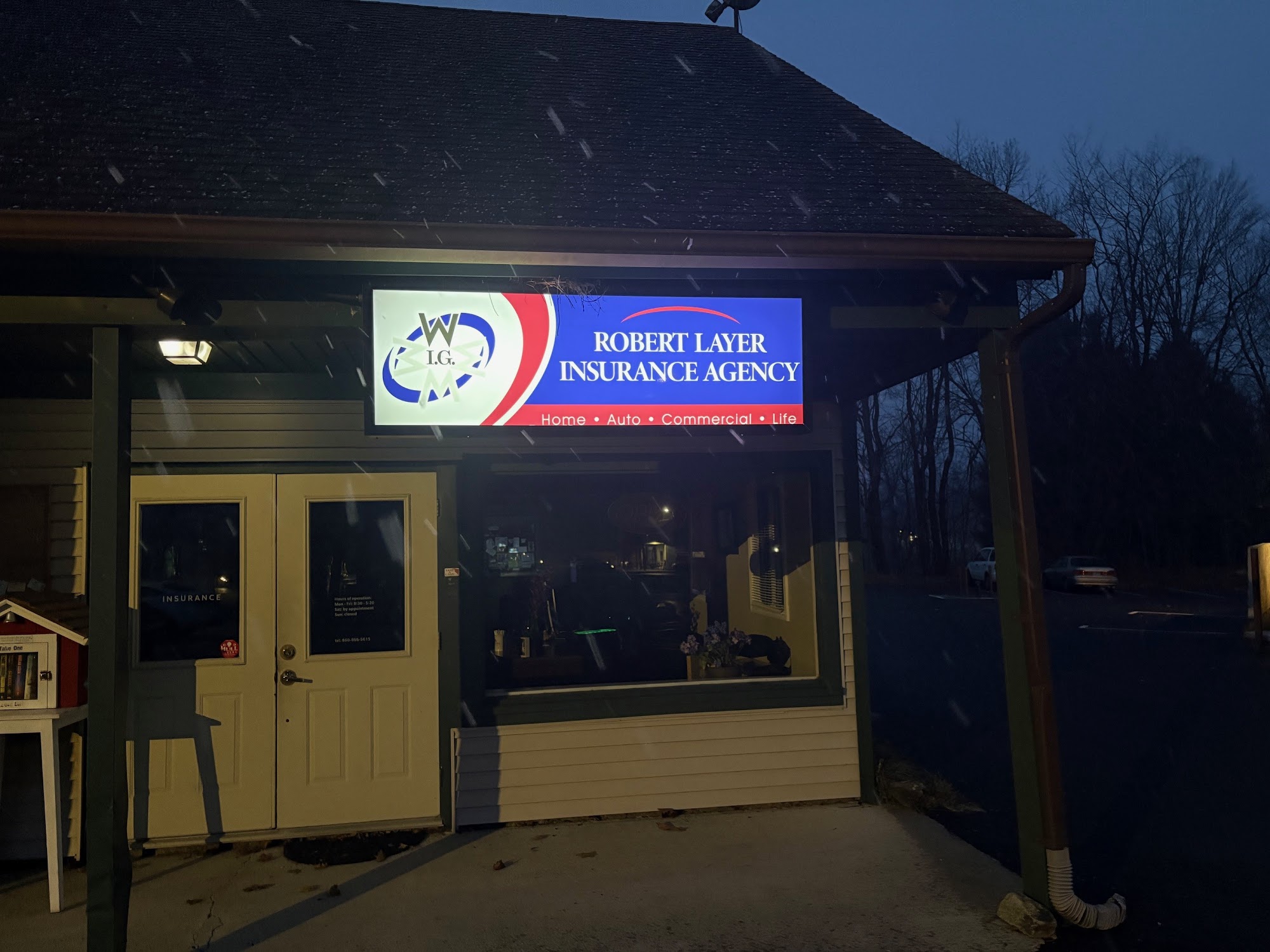 Robert Layer Insurance Agency 59 Torrington Rd Suite C2, Goshen Connecticut 06756