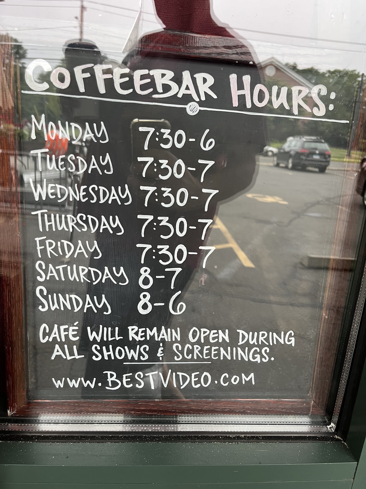 Best Video Coffee Bar Menu