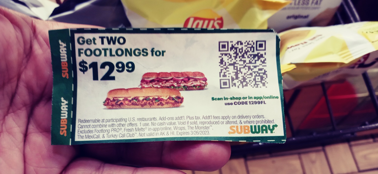 Subway Menu