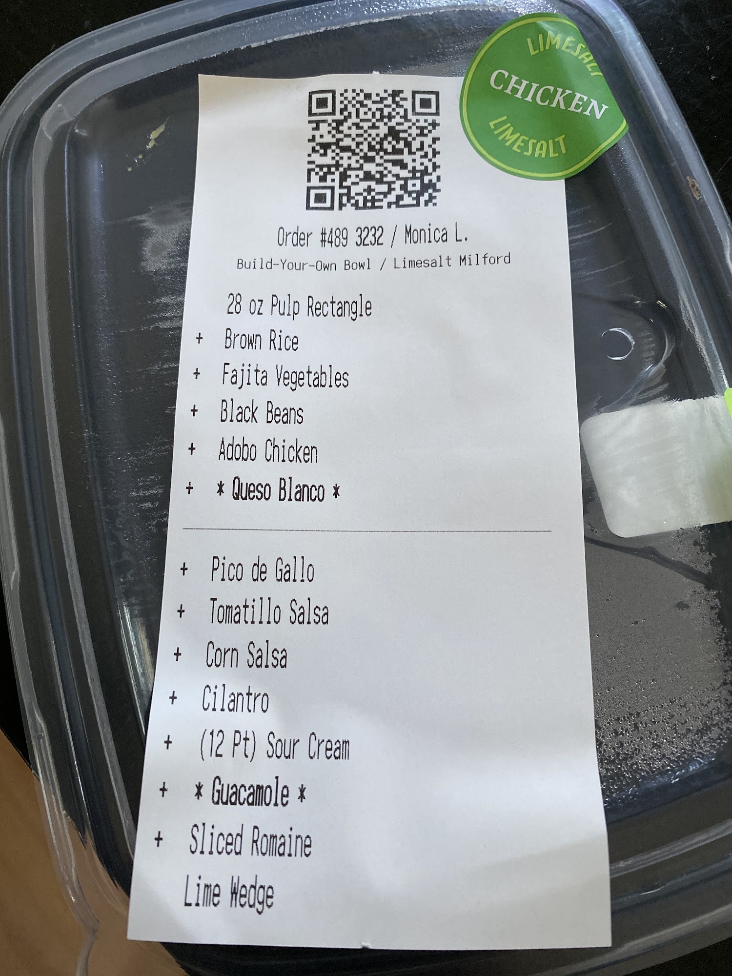 Wonder Milford Menu