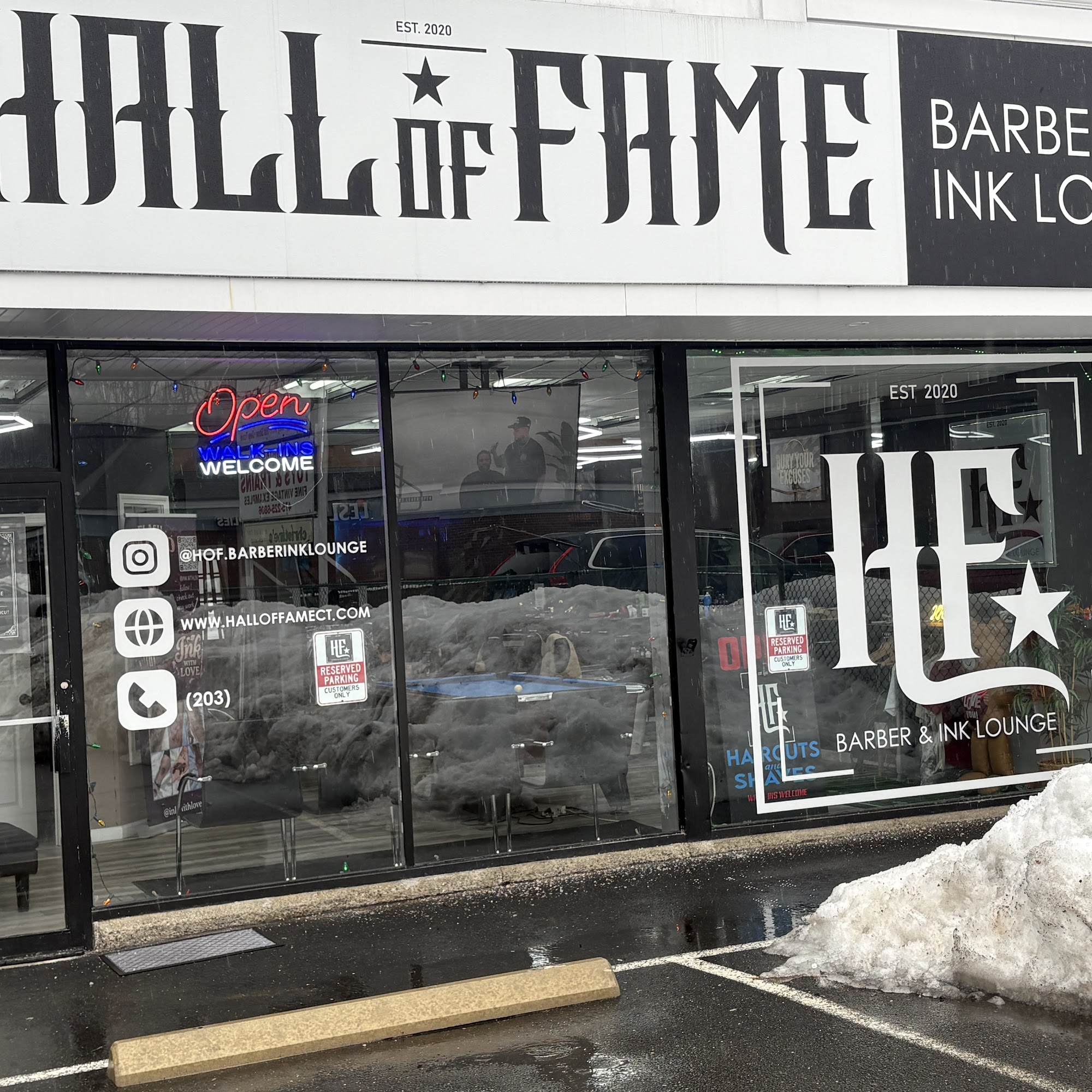 Hall of Fame Barber & Ink Lounge 461 Bridgeport Ave, Milford Connecticut 06460