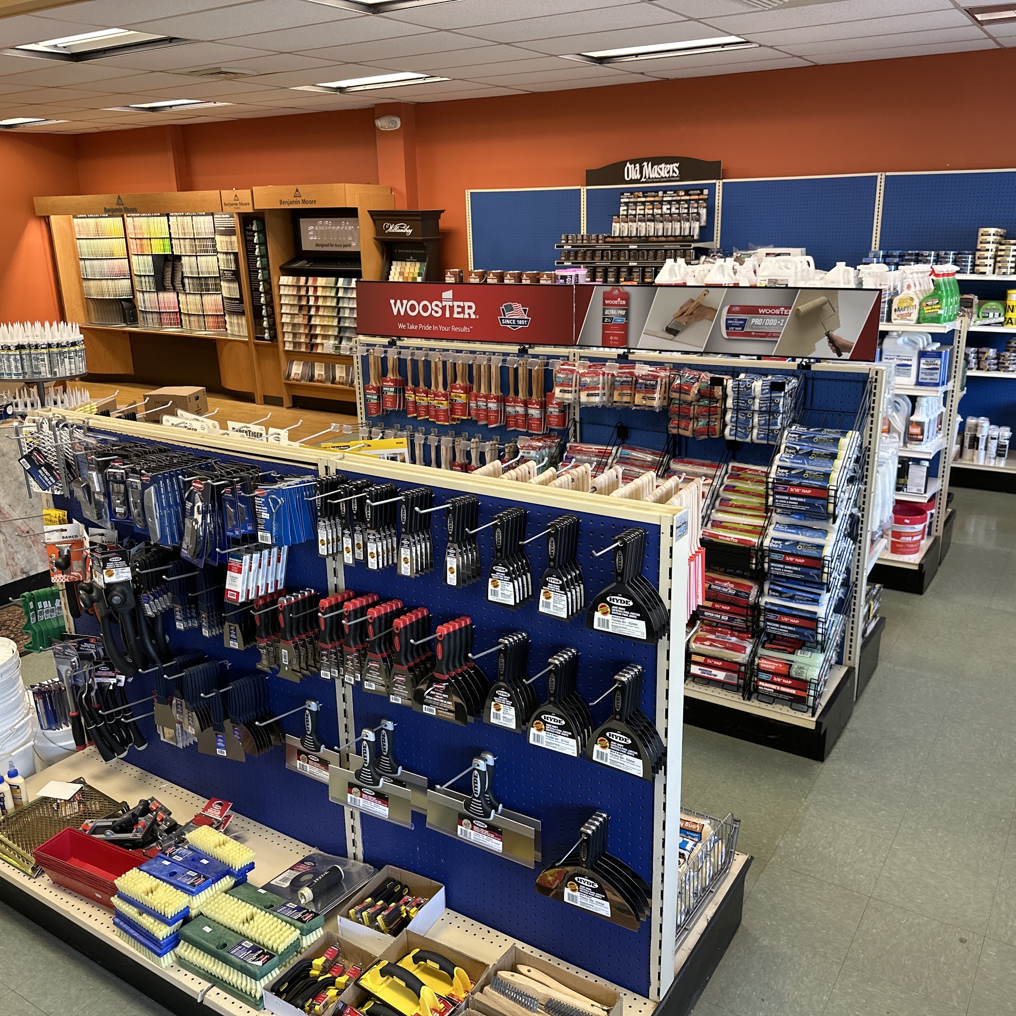 Benjamin Moore Diamond Paint.