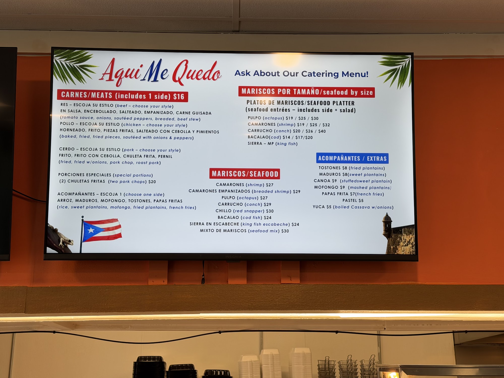 Aqui Me Quedo Menu
