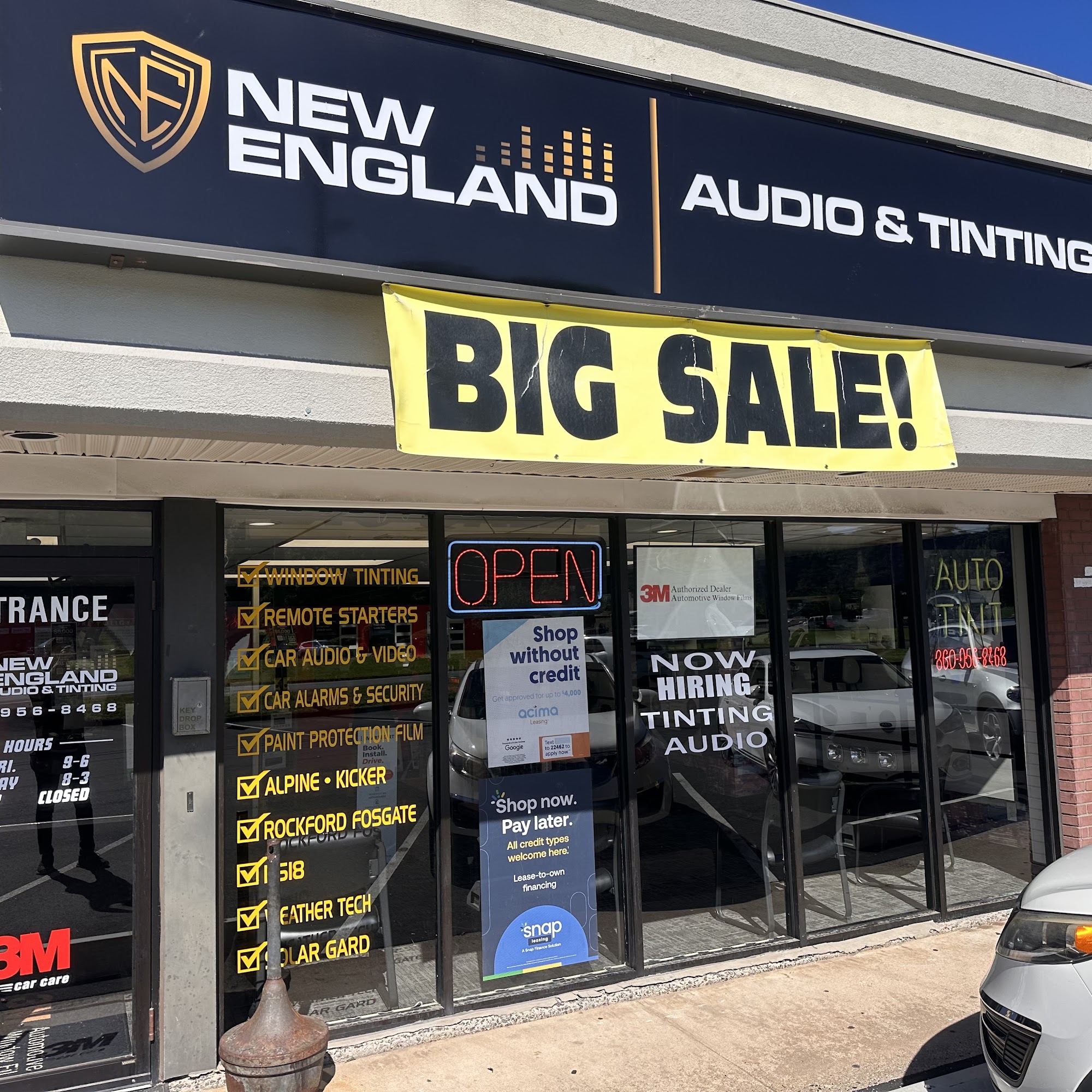 New England Audio & Tinting 2441 Berlin Tpke, Newington Connecticut 06111