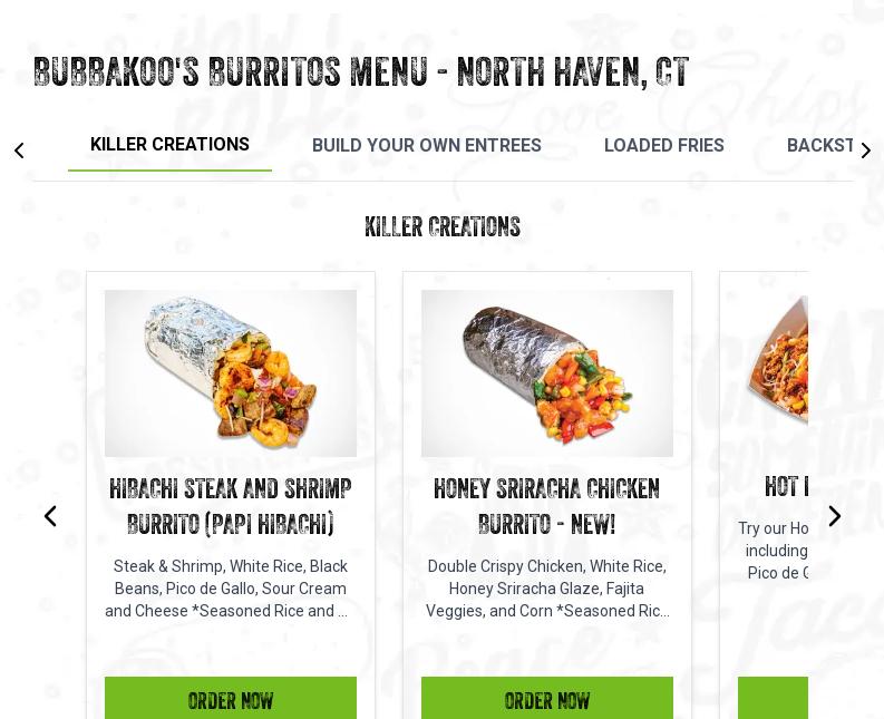 Bubbakoo's Burritos 410 Universal Dr D Store #01B, North Haven