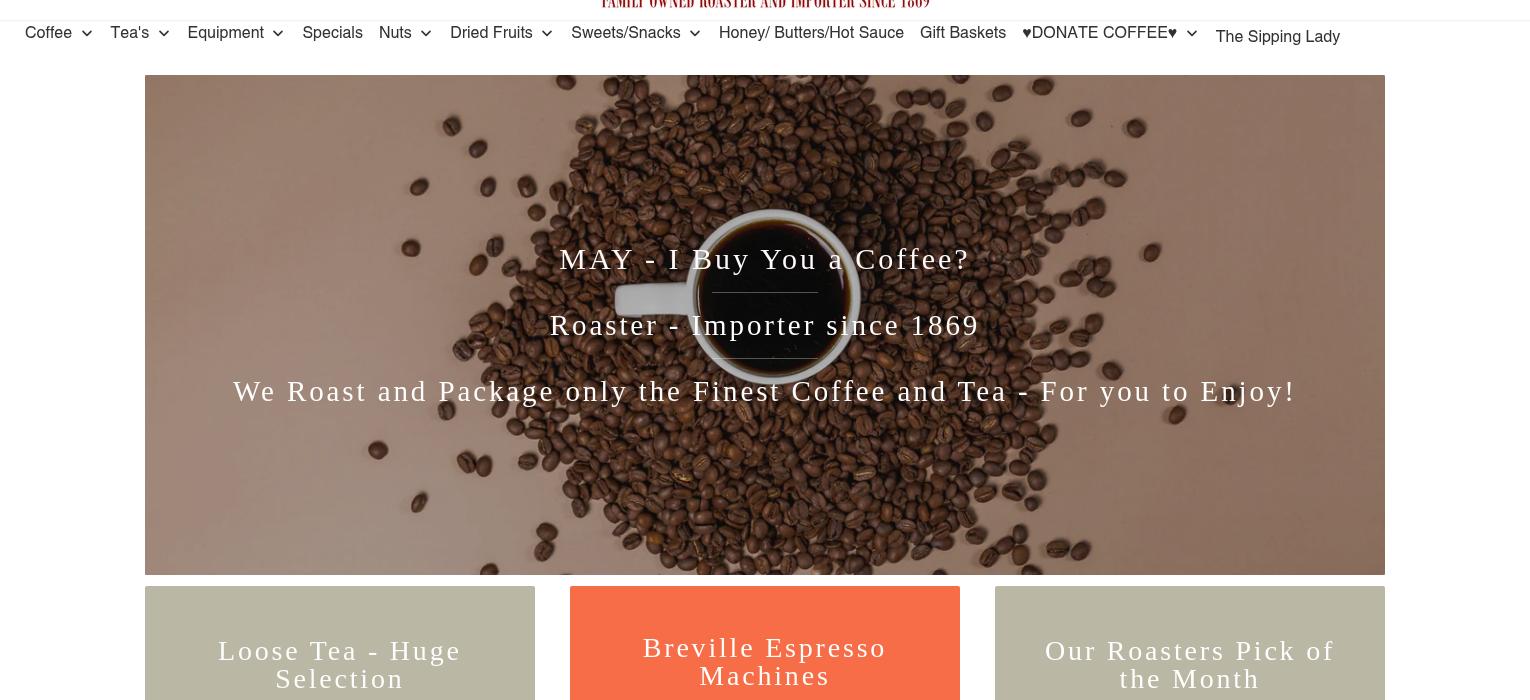 T. M. Ward Coffee Menu