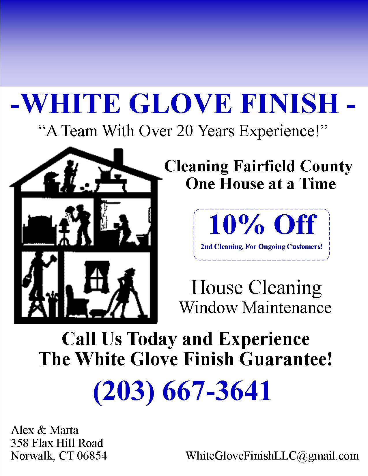White Glove Finish Cleaning