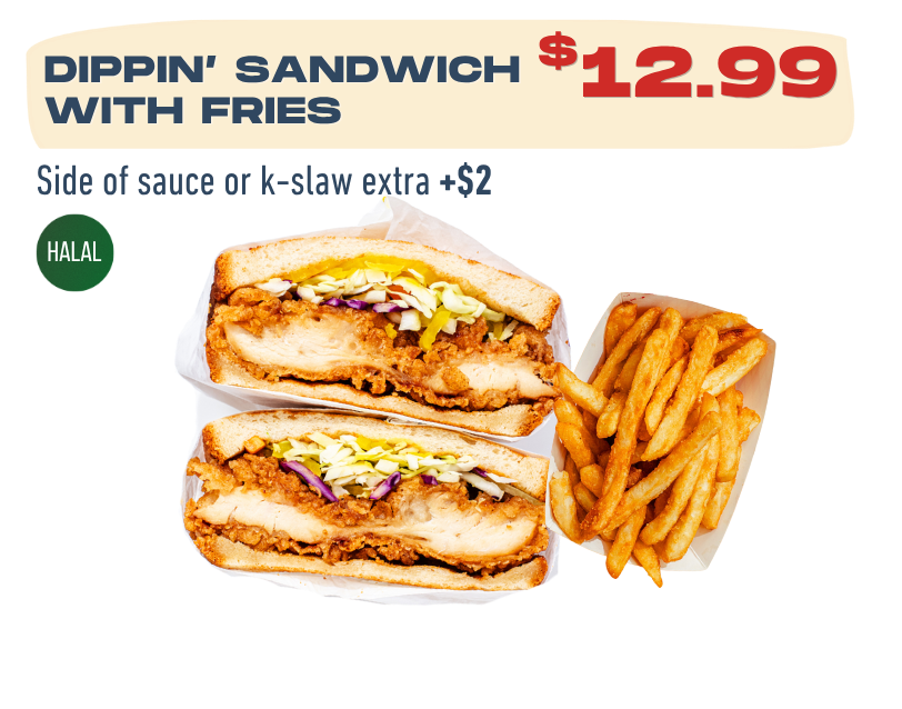 Dippin' Chicken Menu