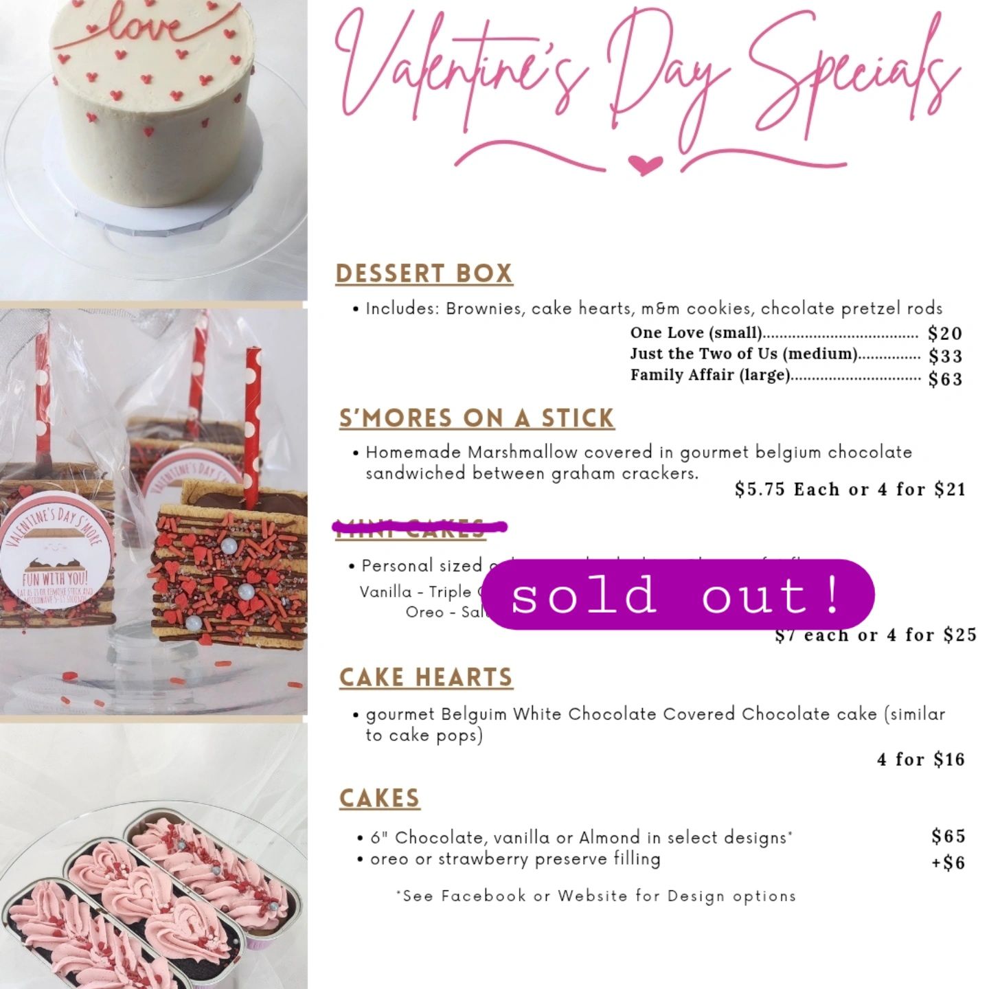 Simply Sweet by Elana Menu