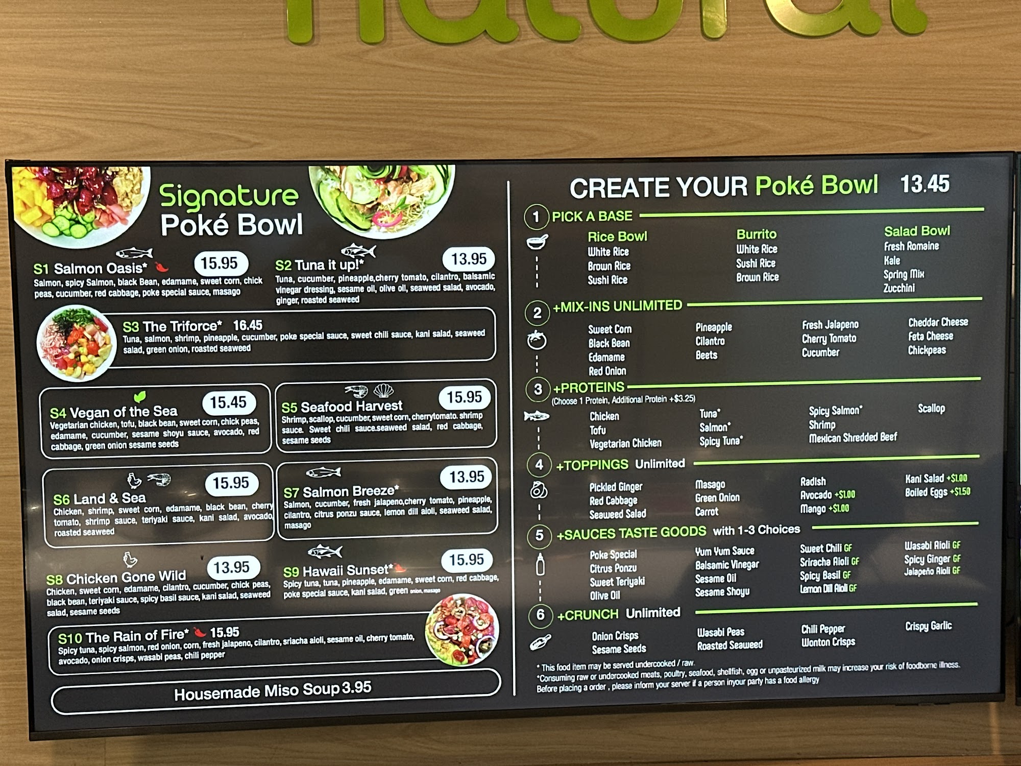 Natural Kitchen Stamford Menu