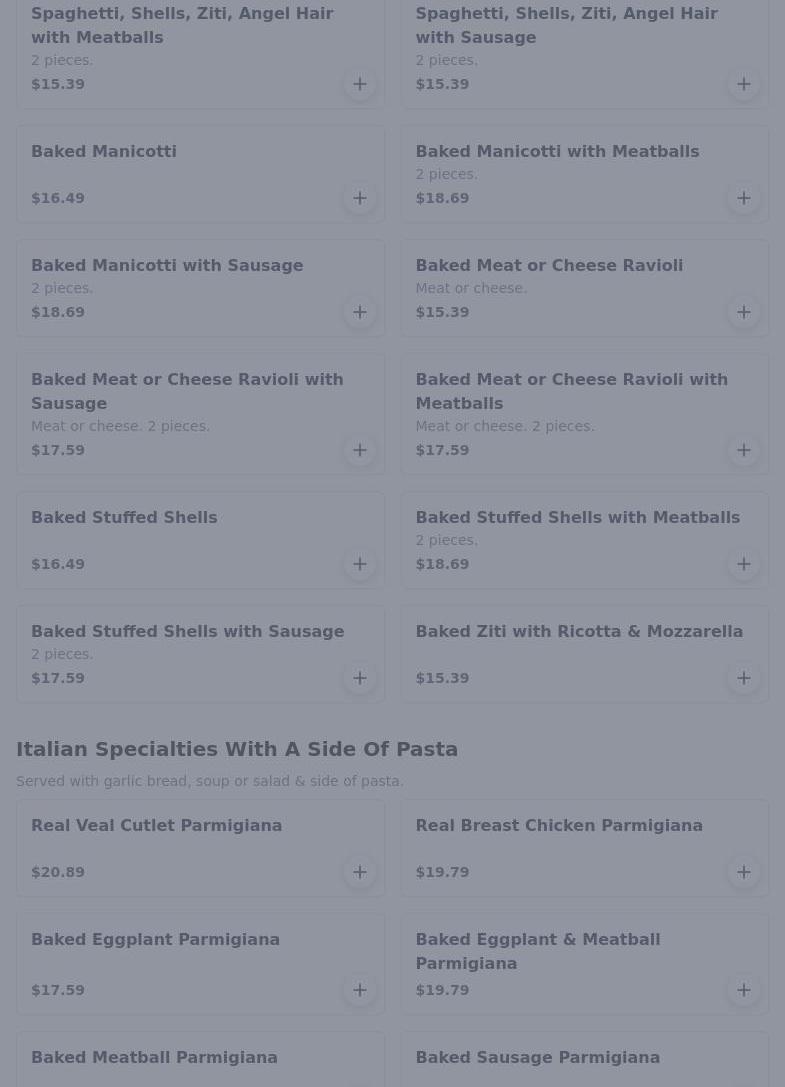 Pizza Palace Restaurant Menu